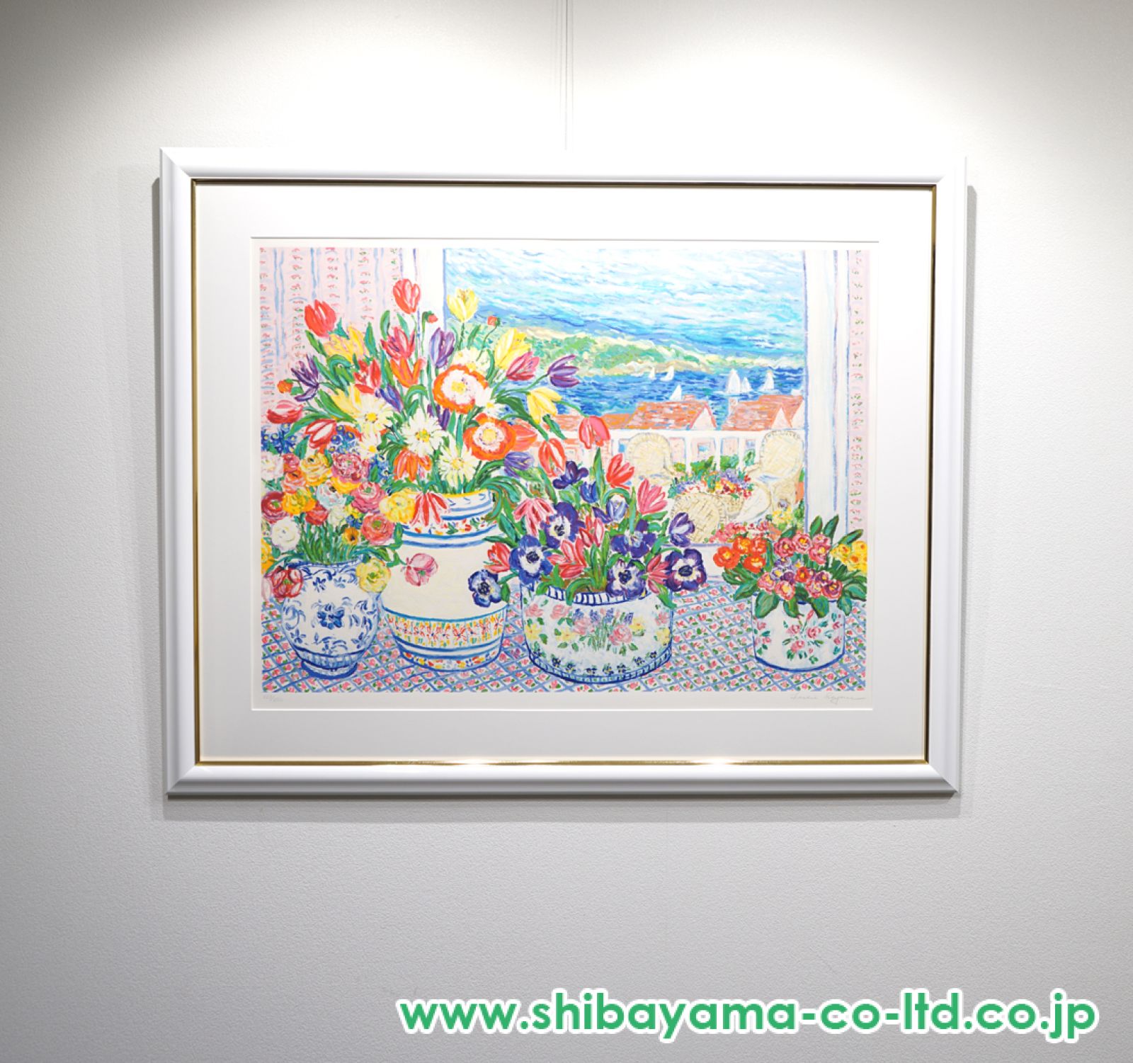 レスリーセイヤー　シルクスクリーン レスリー・セイヤー「セイリング」シルクスクリーン :: 絵画買取