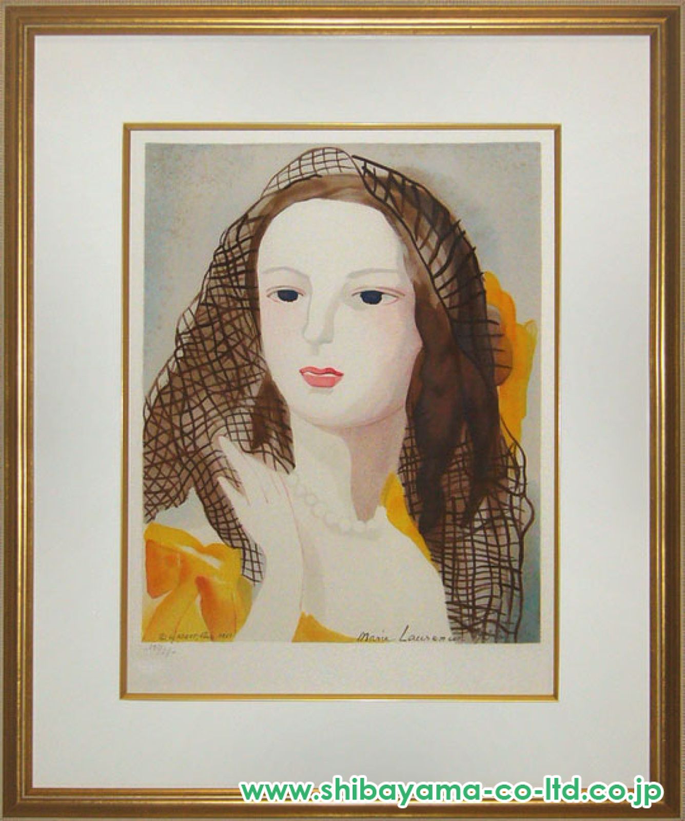 マリー・ローランサン La vie au chateau お城の生活 リトグラフ マリー ローランサン（Marie Laurencin）「お城の子供たち