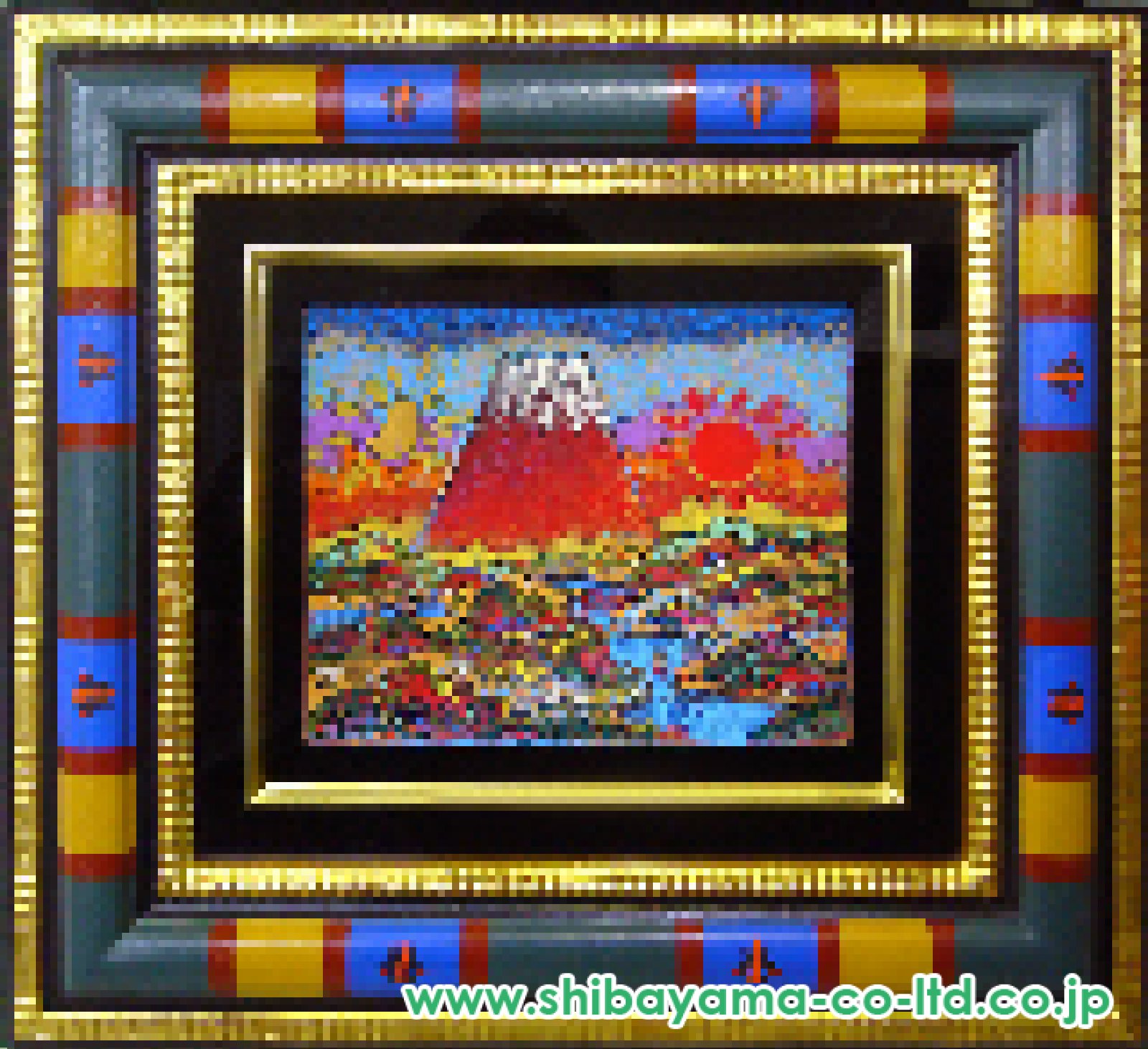 絹谷幸二「日月万丈富士山」アフレスコ F3号 :: 絵画買取・販売 - シバヤマ