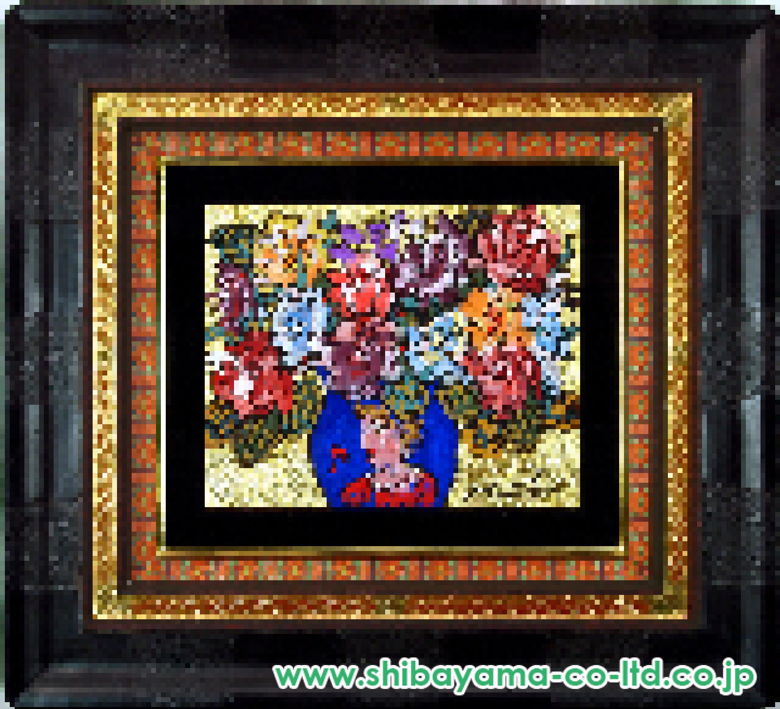 絹谷幸二「青陶の薔薇」ミクストメディア F3号 :: 絵画買取・販売