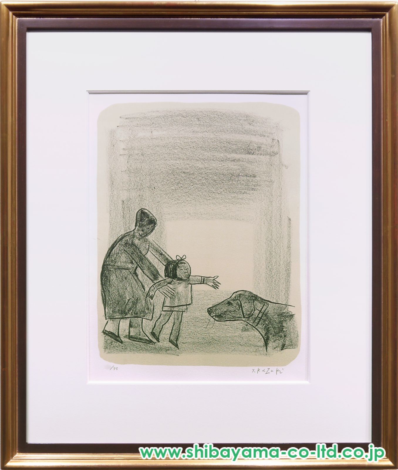 【真作保証】香月泰男「摩周湖」リトグラフ 直筆サイン 100部限定 版画 絵画 真作保証】香月泰男「摩周湖」リトグラフ 直筆サイン 100部限定