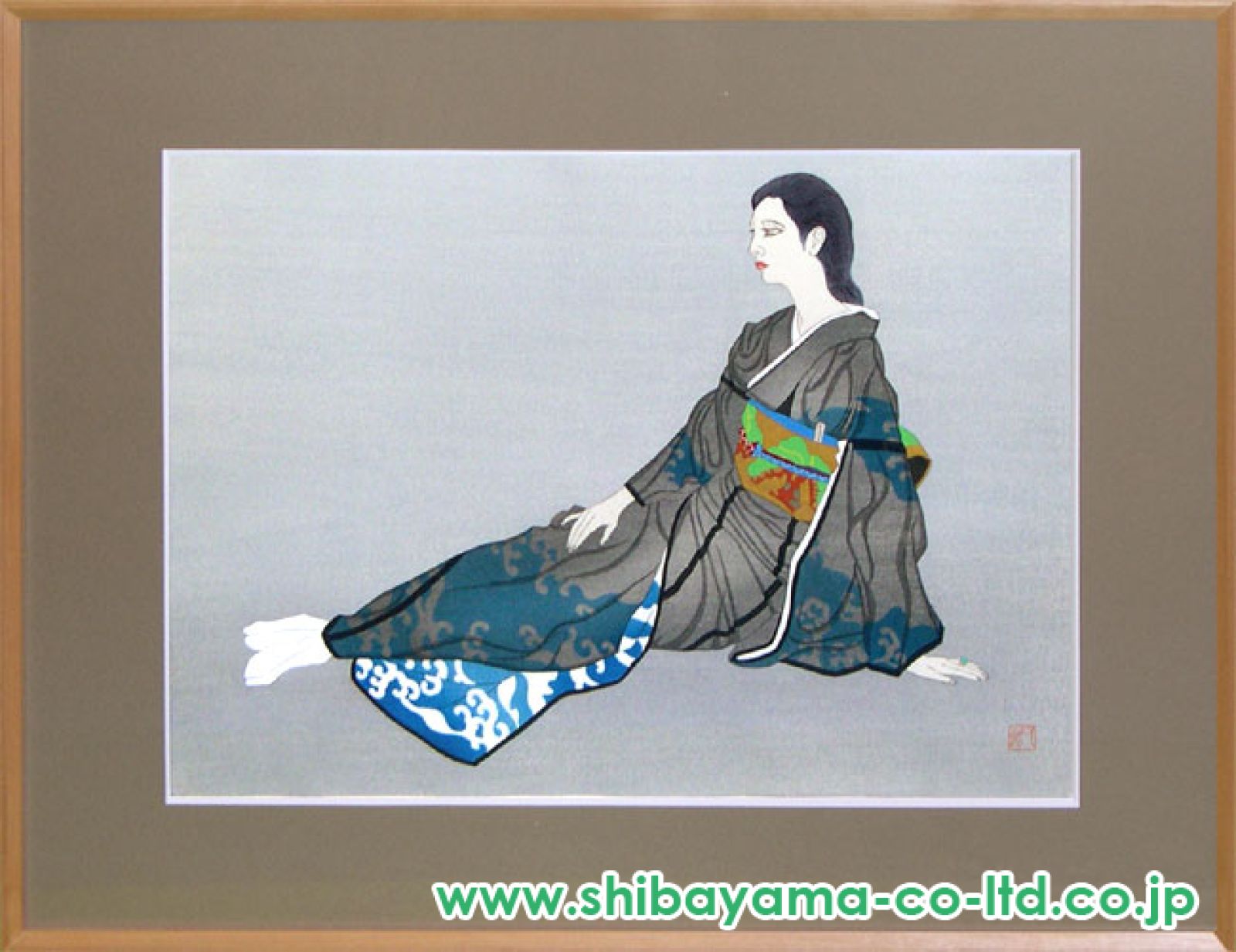 加山又造「無双」木版画 :: 絵画買取・販売 - シバヤマ