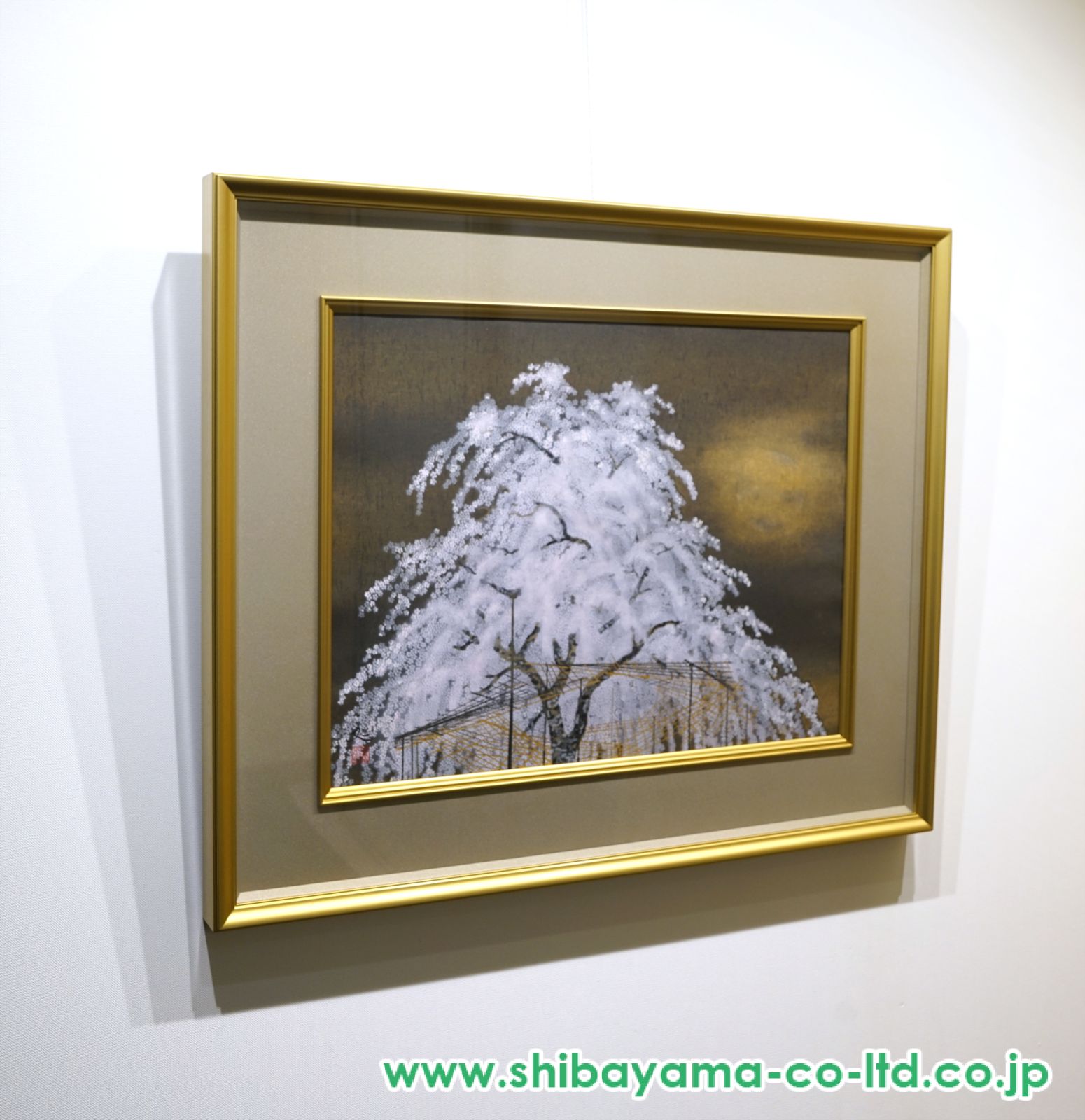 加山又造 『夜桜』 木版画 タトウ箱付 Amazon.co.jp: 真作保証加山又造 -Matazo Kayama-『夜桜』木版画