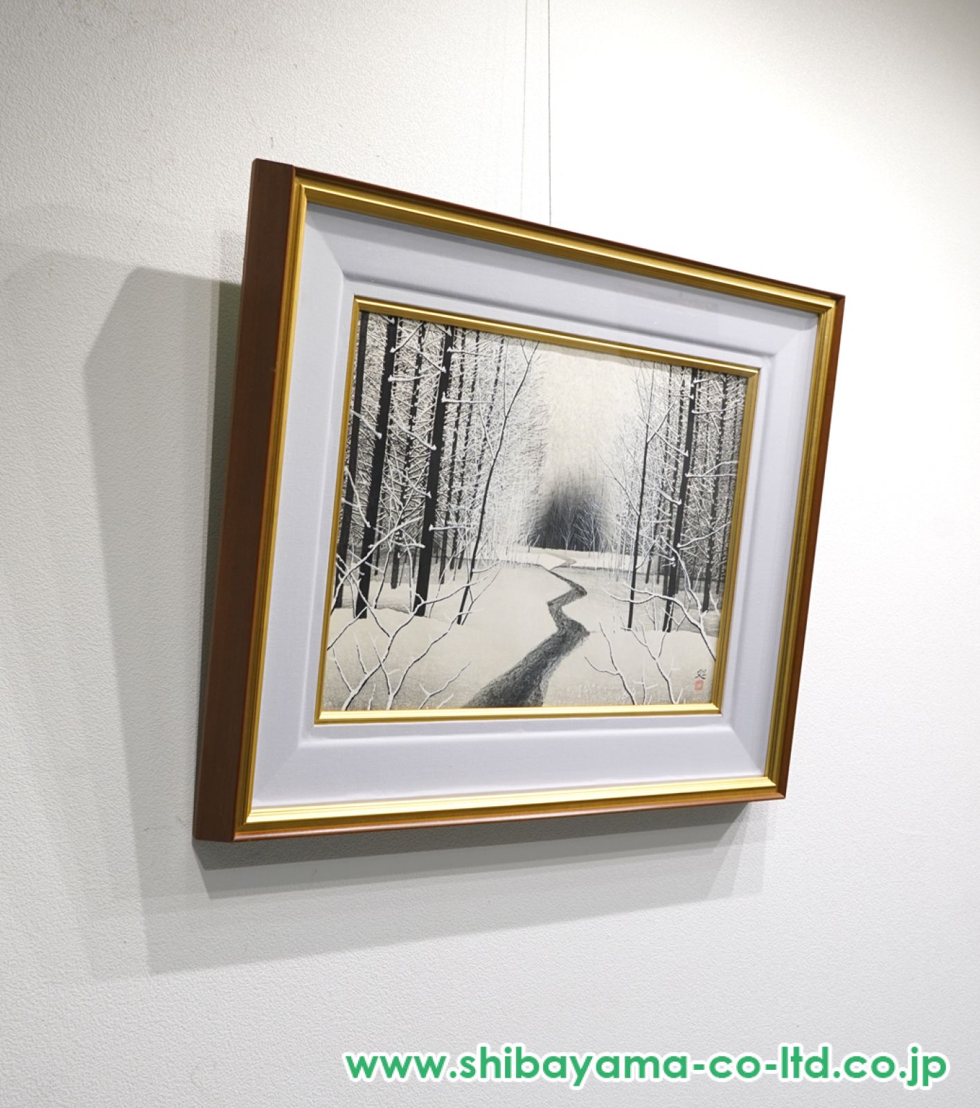 加山又造の版画「越後雪景」真作保証 加山又造の版画「越後雪景」真作保証 （加山 又造 「雪」 Matazo