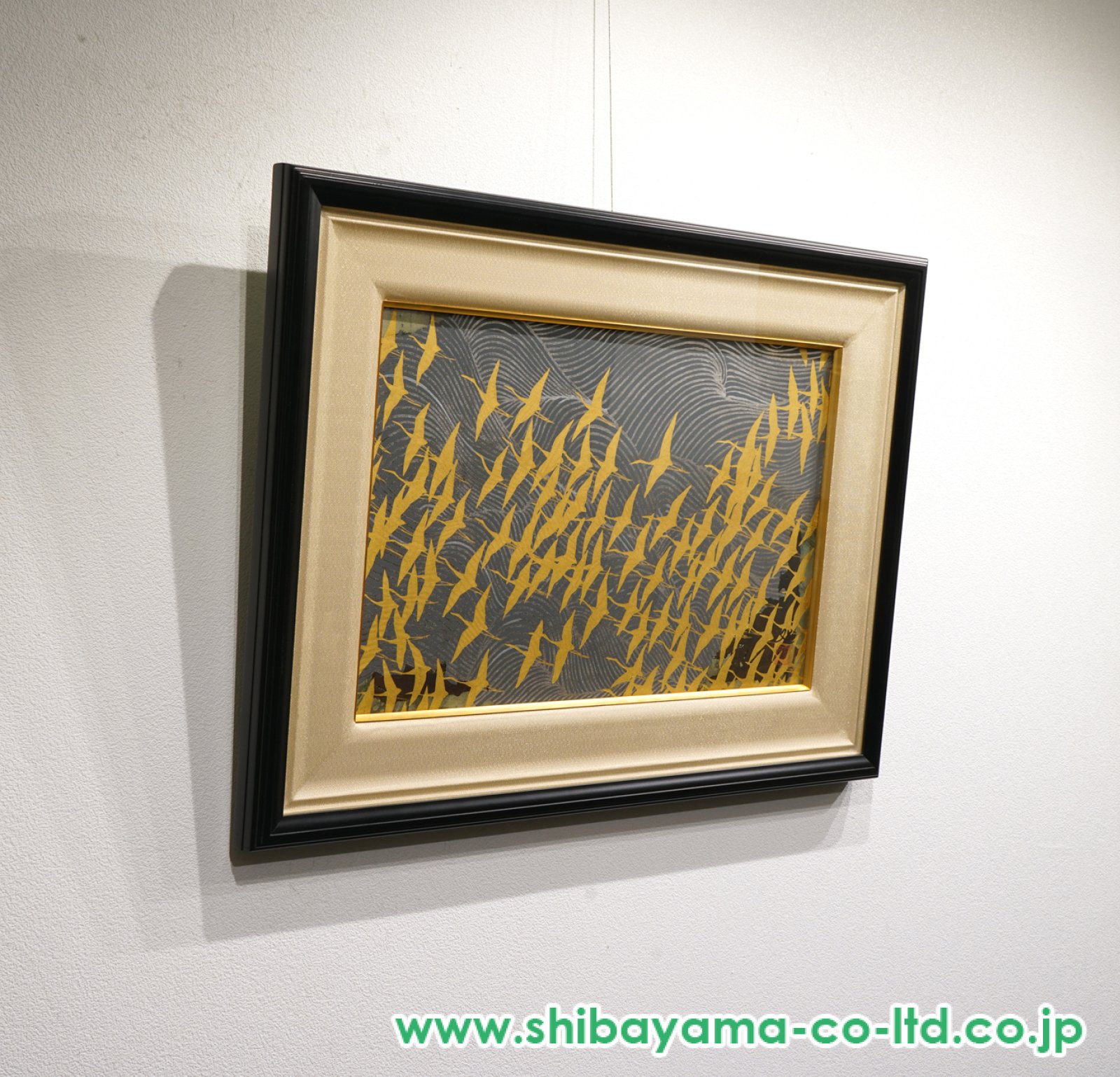 加山又造「濤と鶴・福」木版画 :: 絵画買取・販売 - シバヤマ