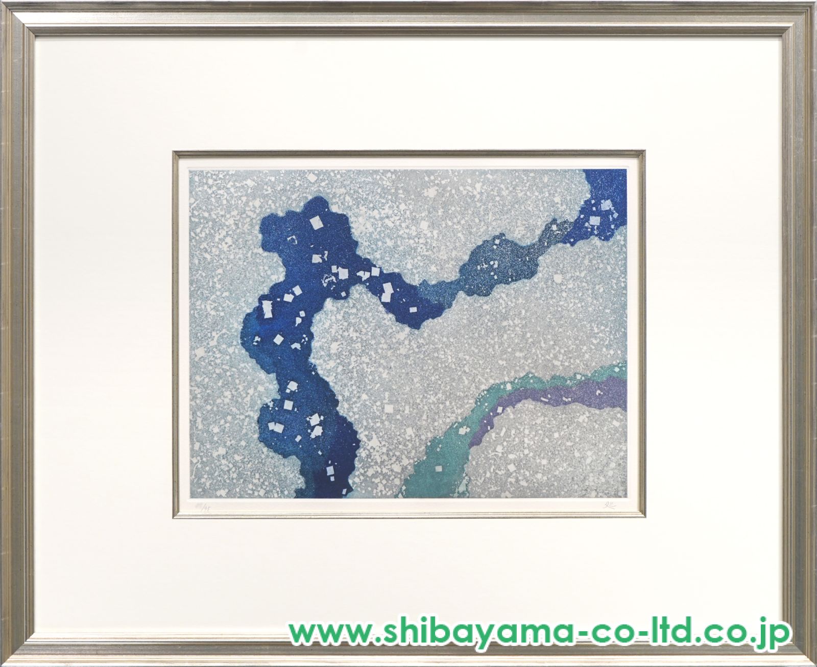 加山又造の版画「越後雪景」真作保証 加山又造の版画「越後雪景」真作保証