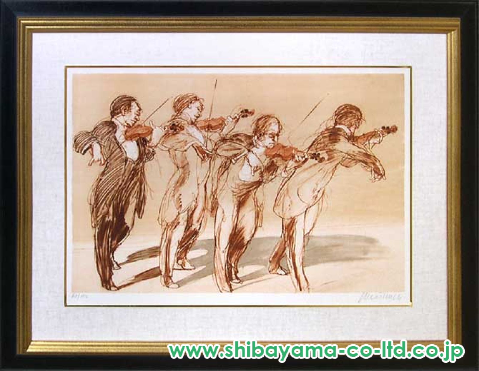 クロード・ワイズバッシュ「四重奏」リトグラフ :: 絵画買取
