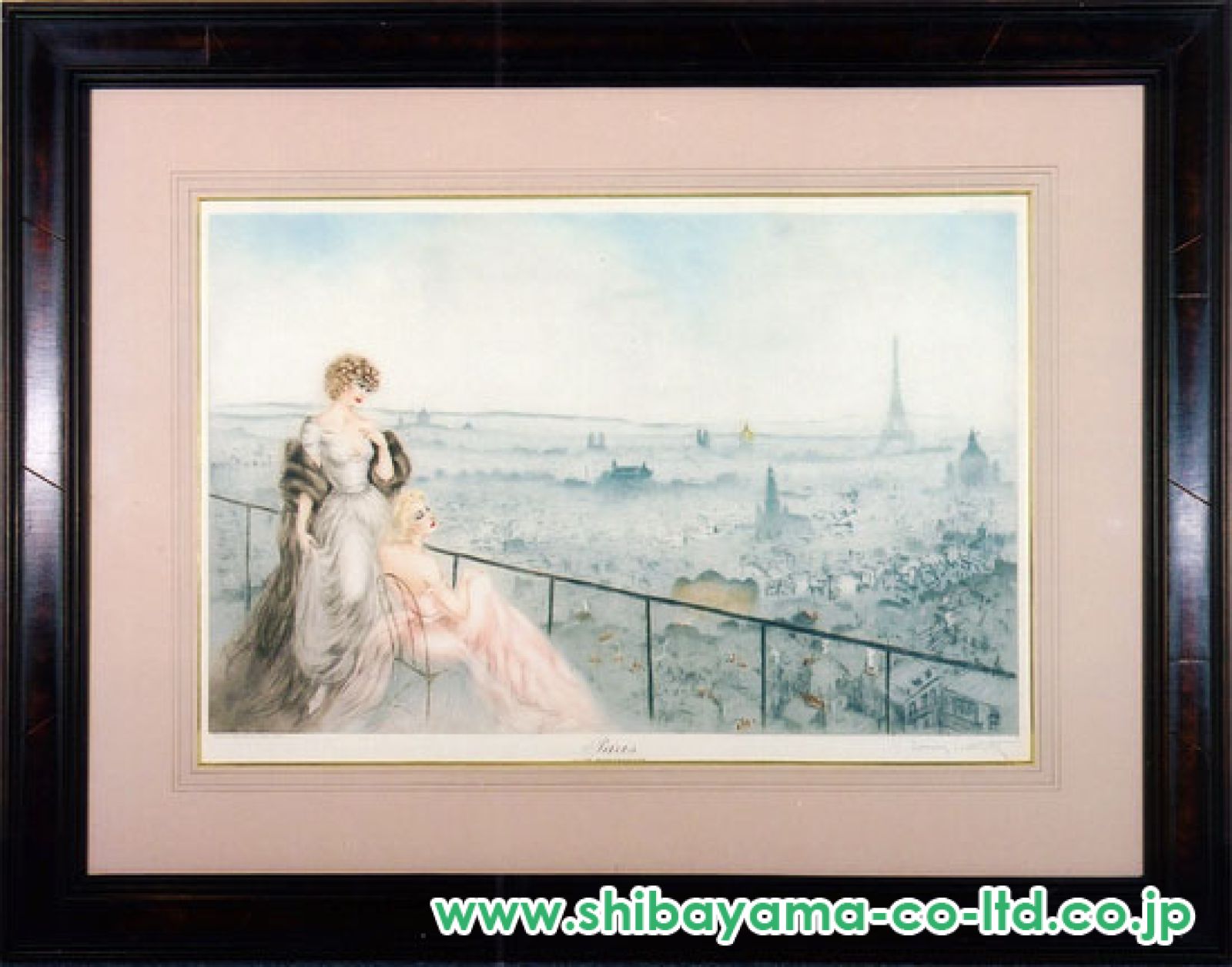 ルイ・イカール「モンマルトルの風景(カラー)パリ Paris