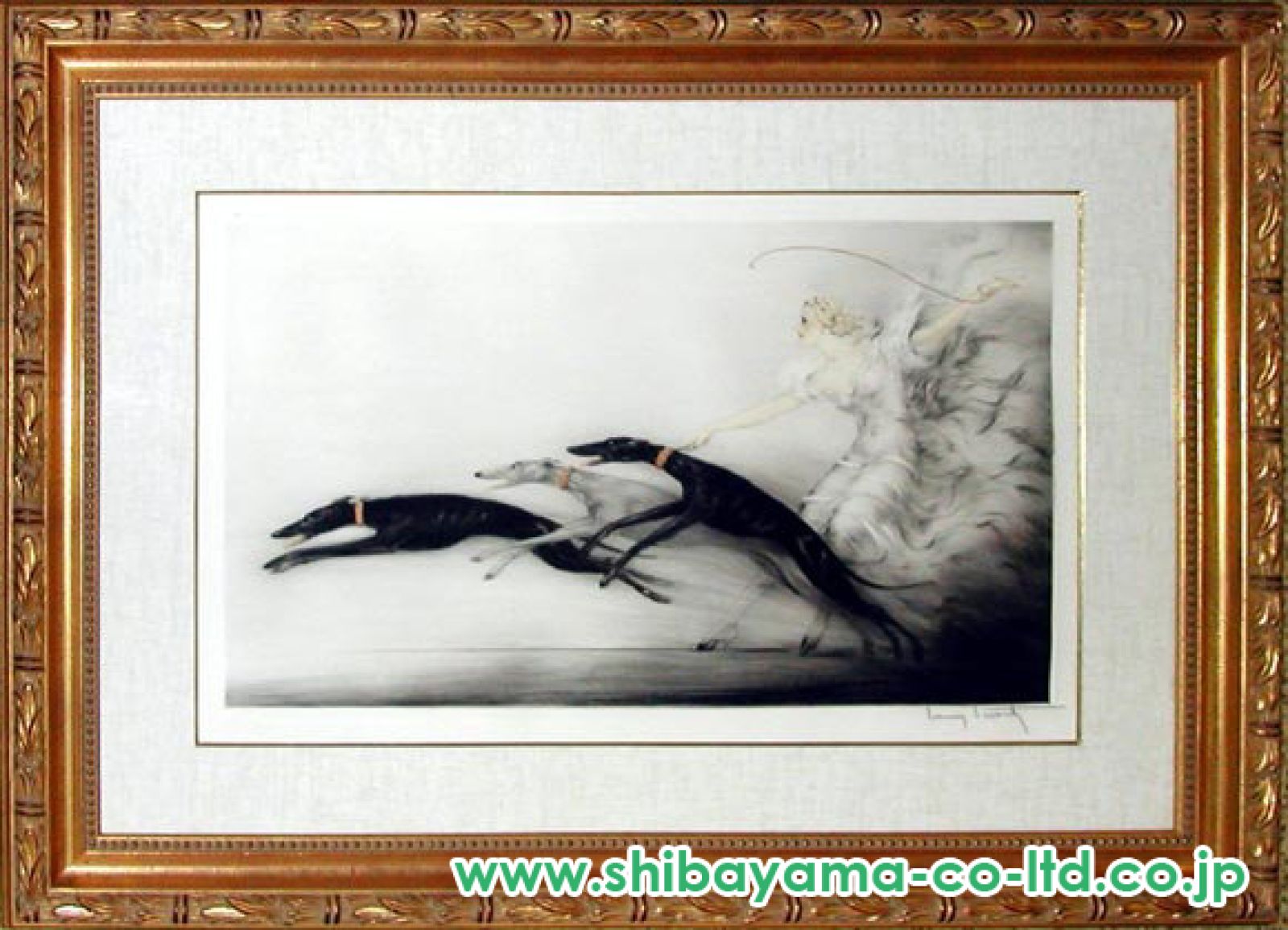 【真作保証】ルイ・イカール「スピード」エッチング 直筆サイン 版画 絵画 真作保証】ルイ・イカール「スピード」エッチング 直筆サイン