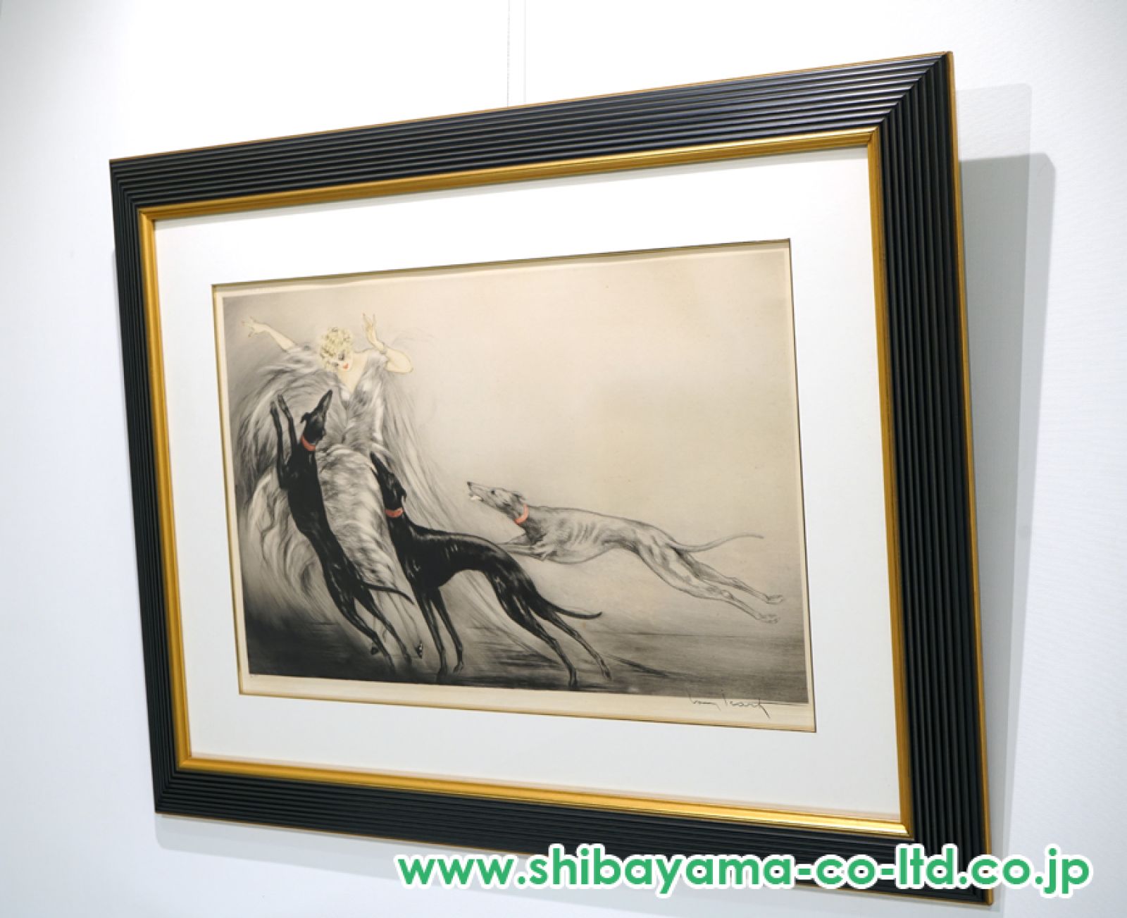 ルイ・イカール「狩猟 Ⅱ Coursing Ⅱ」エッチング :: 絵画買取