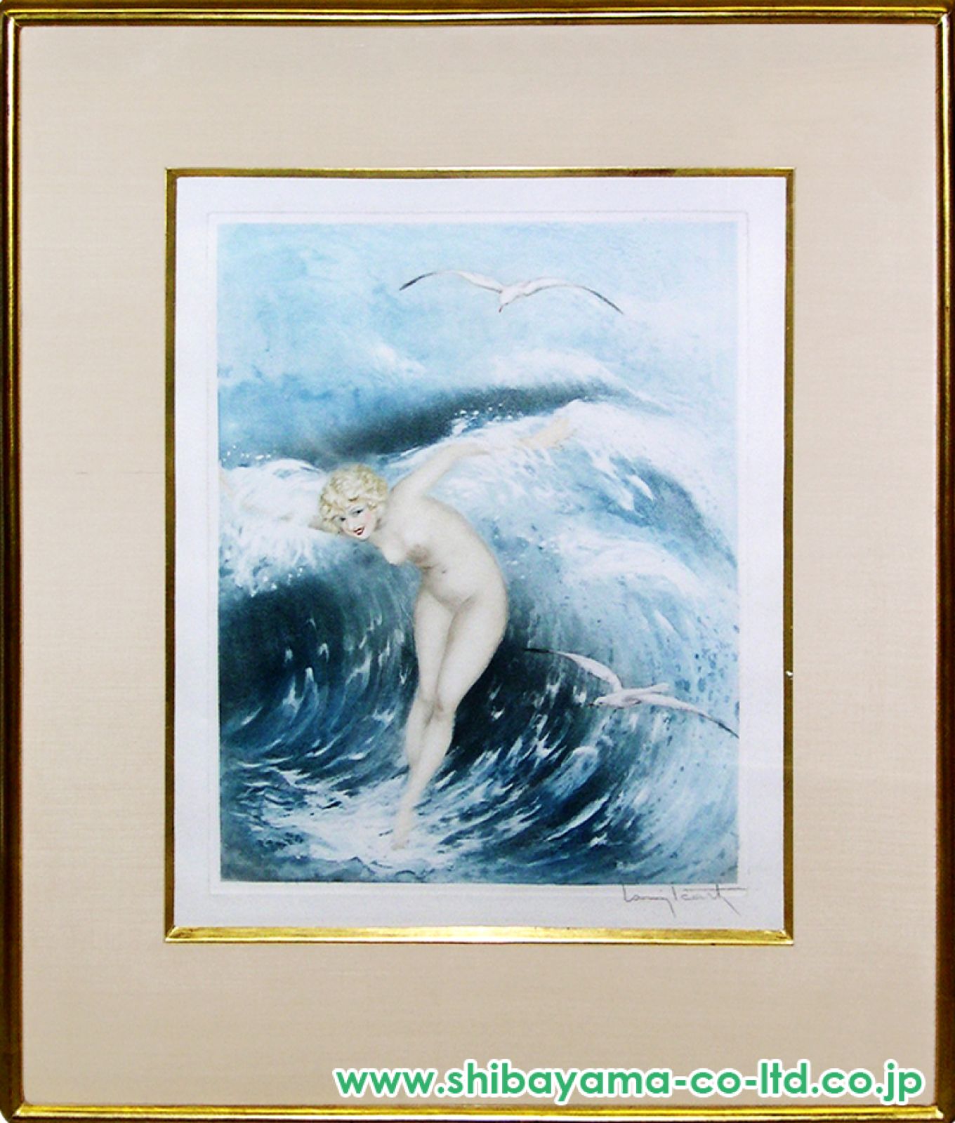 ルイ・イカール「波のヴィーナス Venus in the Wave (Light Blue