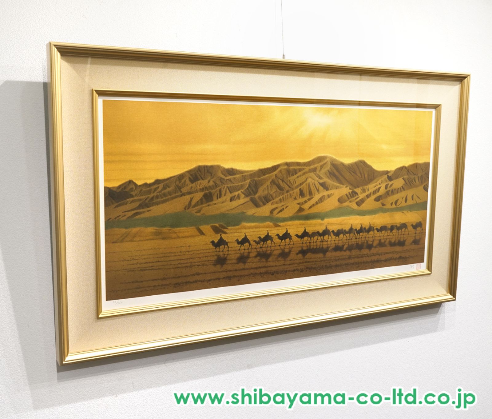 平山郁夫「絲綢之路天空(シルクロード)」リトグラフ :: 絵画買取