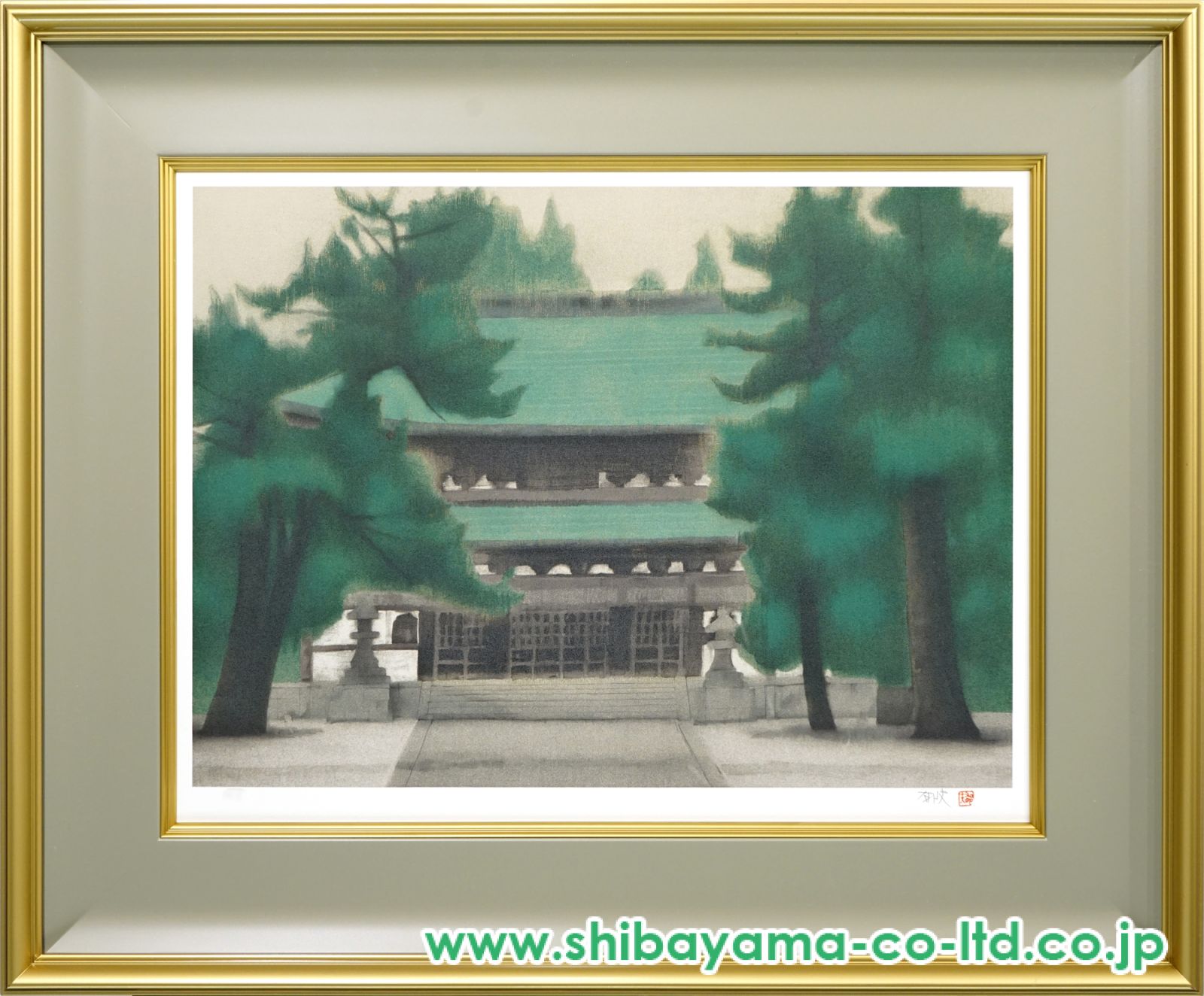 水彩画（鎌倉円覚寺） 水彩画「鎌倉円覚寺」