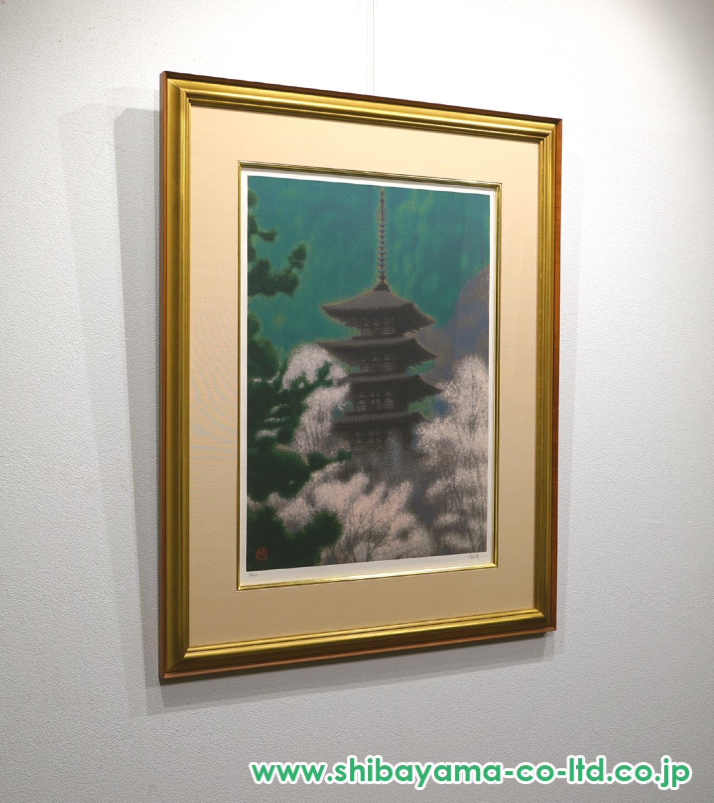 平山郁夫「長谷寺の春」セリグラフ :: 絵画買取・販売 - シバヤマ