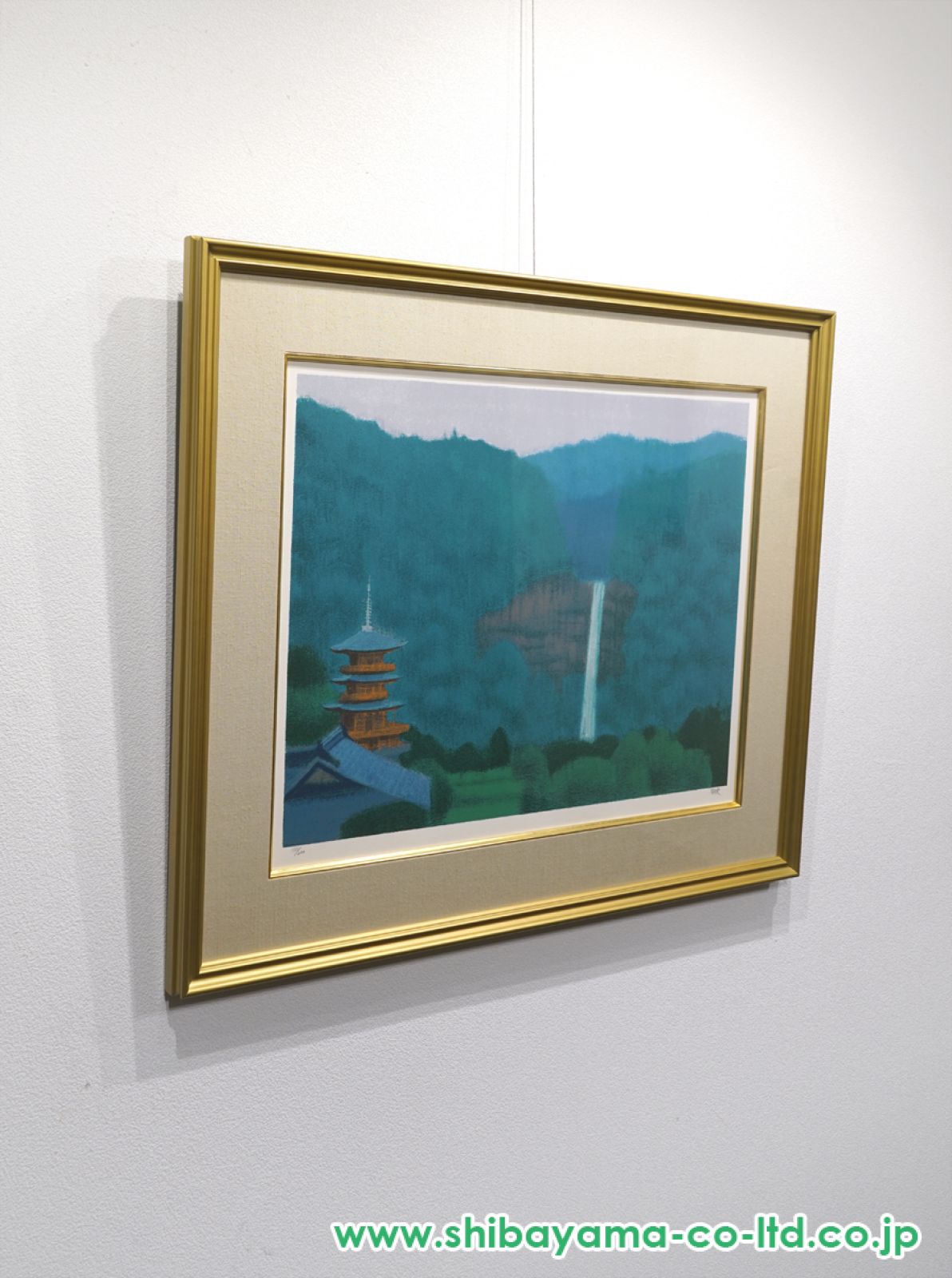 平山 郁夫 「銀野路 那智の瀧」45.5×69.5 cm 平山郁夫 熊野路 那智の瀧 | 絵画など美術品の販売と買取 | 東京