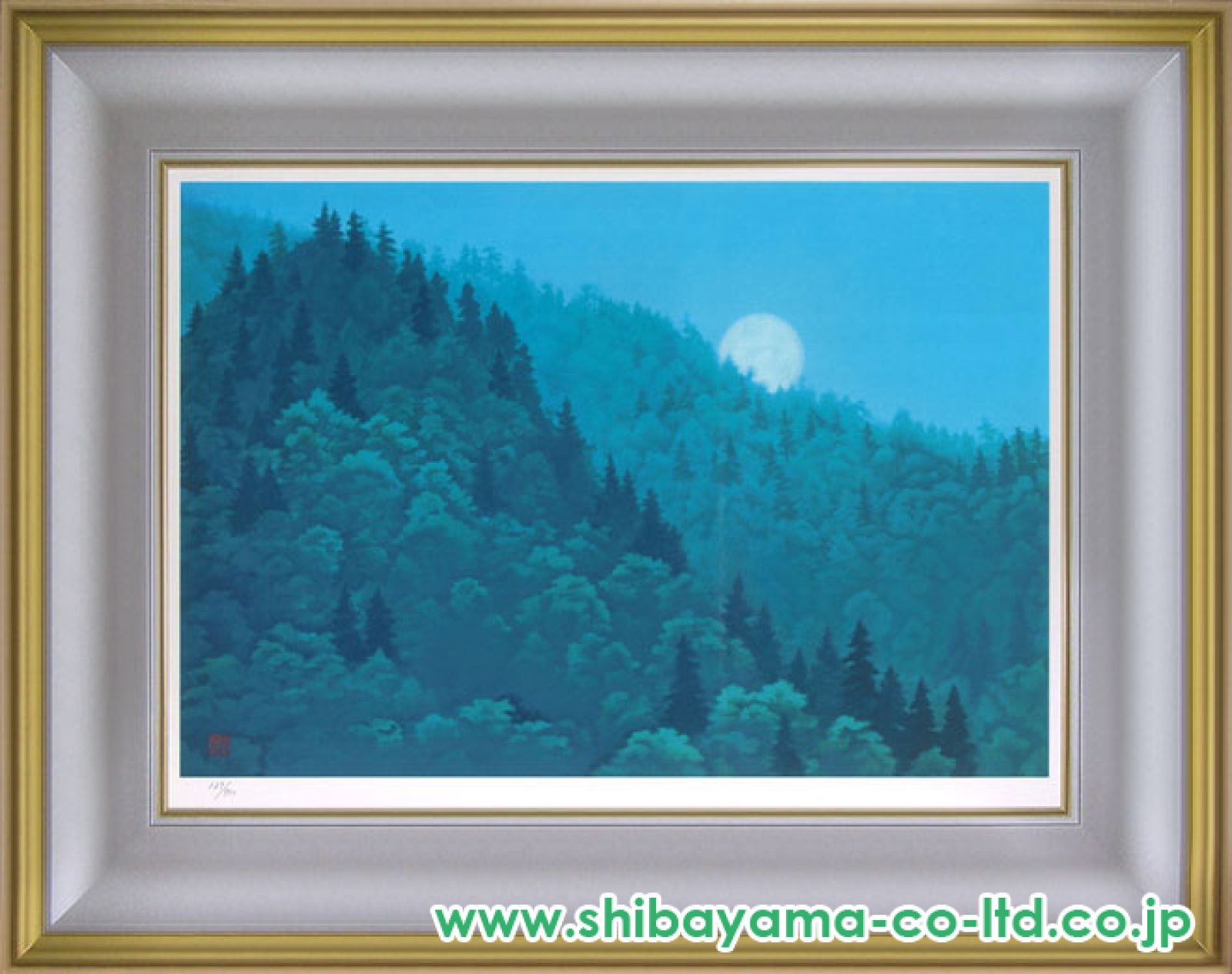 東山魁夷　龍の水　肉筆 東山魁夷 龍の水 肉筆 絵画