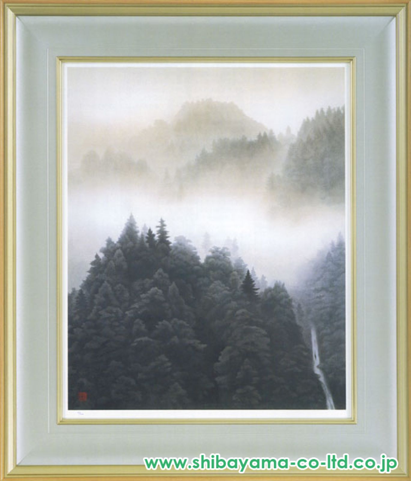【限定500部！】 東山魁夷 朝静 リトグラフ 新復刻画 10号 湖畔 東山魁夷 静映 リトグラフ 東山すみ承認作 新復刻画 500部限定