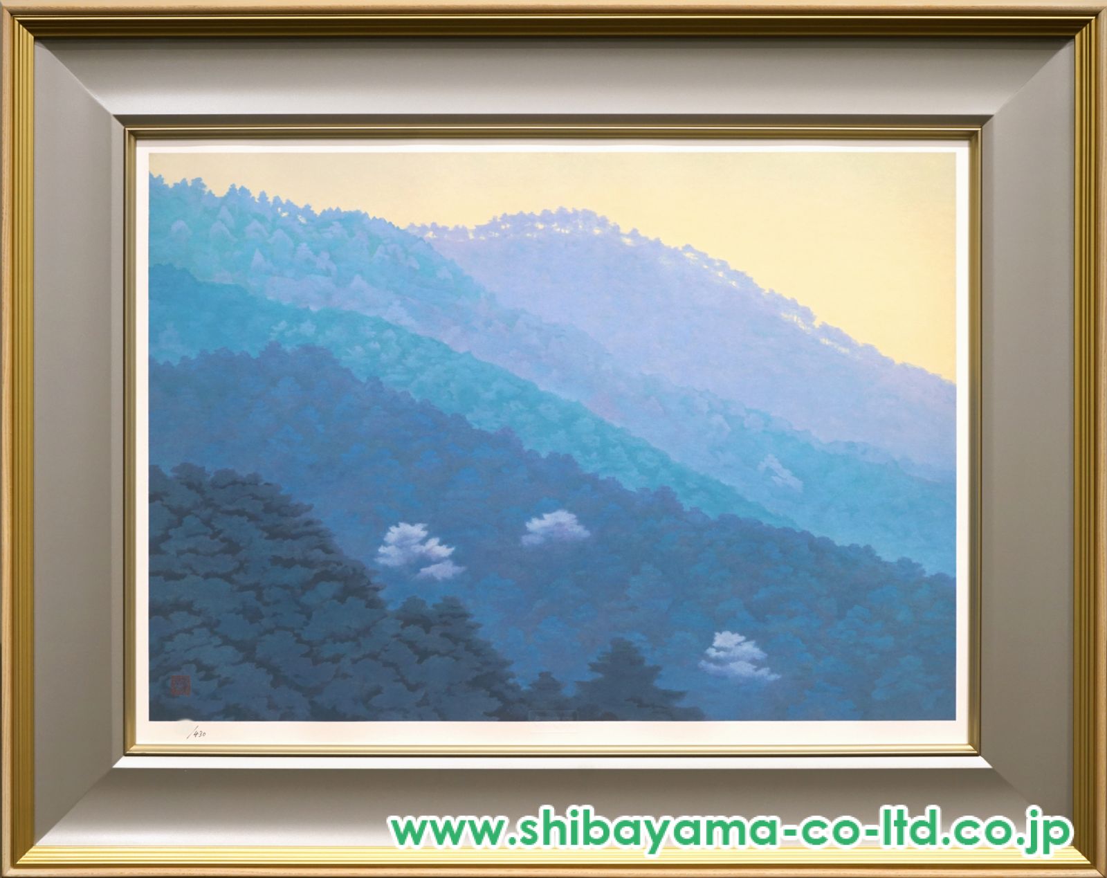 東山魁夷 【青い谷】 新復刻版 リトグラフ シート 東山魁夷 【青い谷】 新復刻版 リトグラフ シート - メルカリ