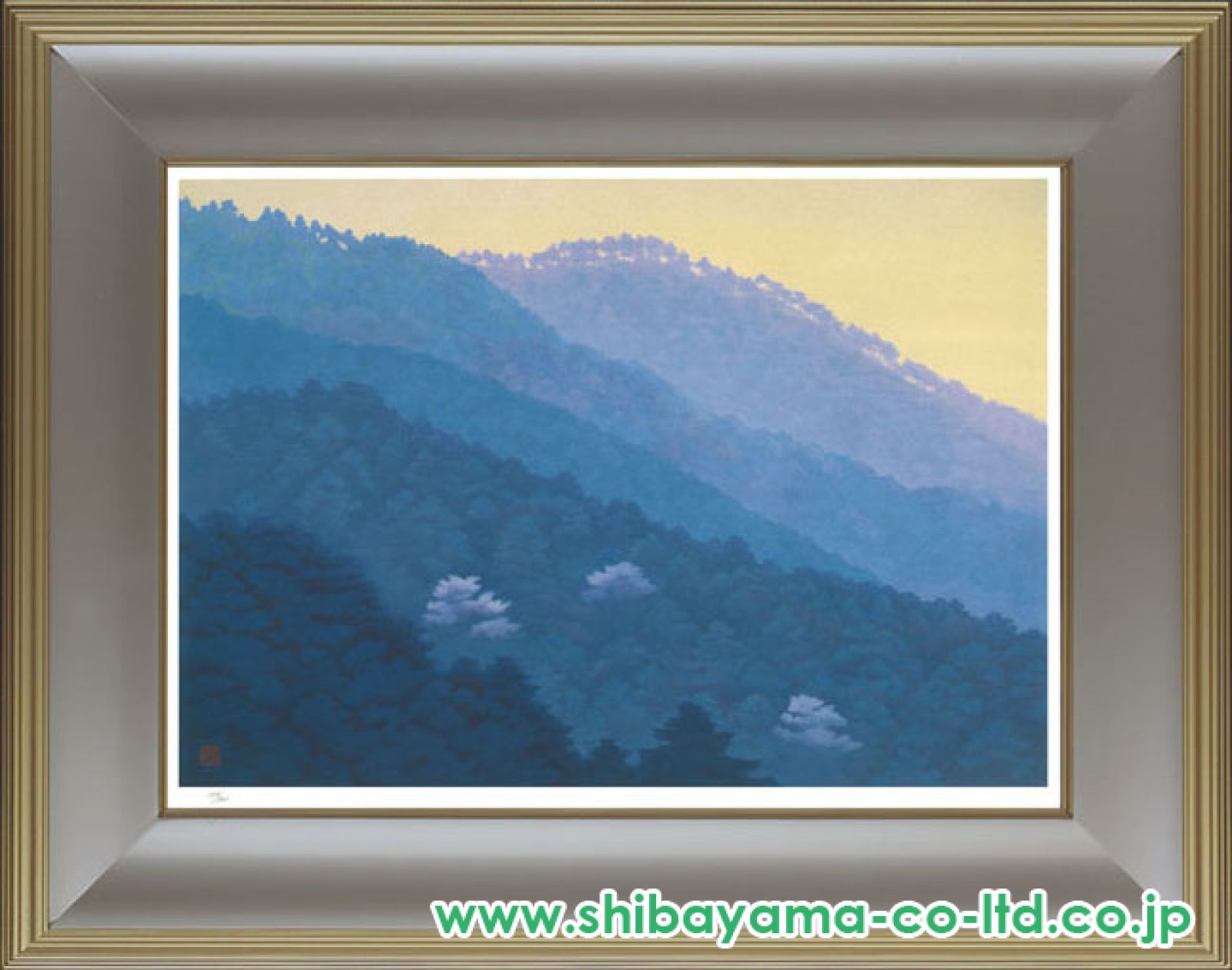 山中現　跡　リトグラフ 山下清 『桜島』 リトグラフ - 北海道画廊