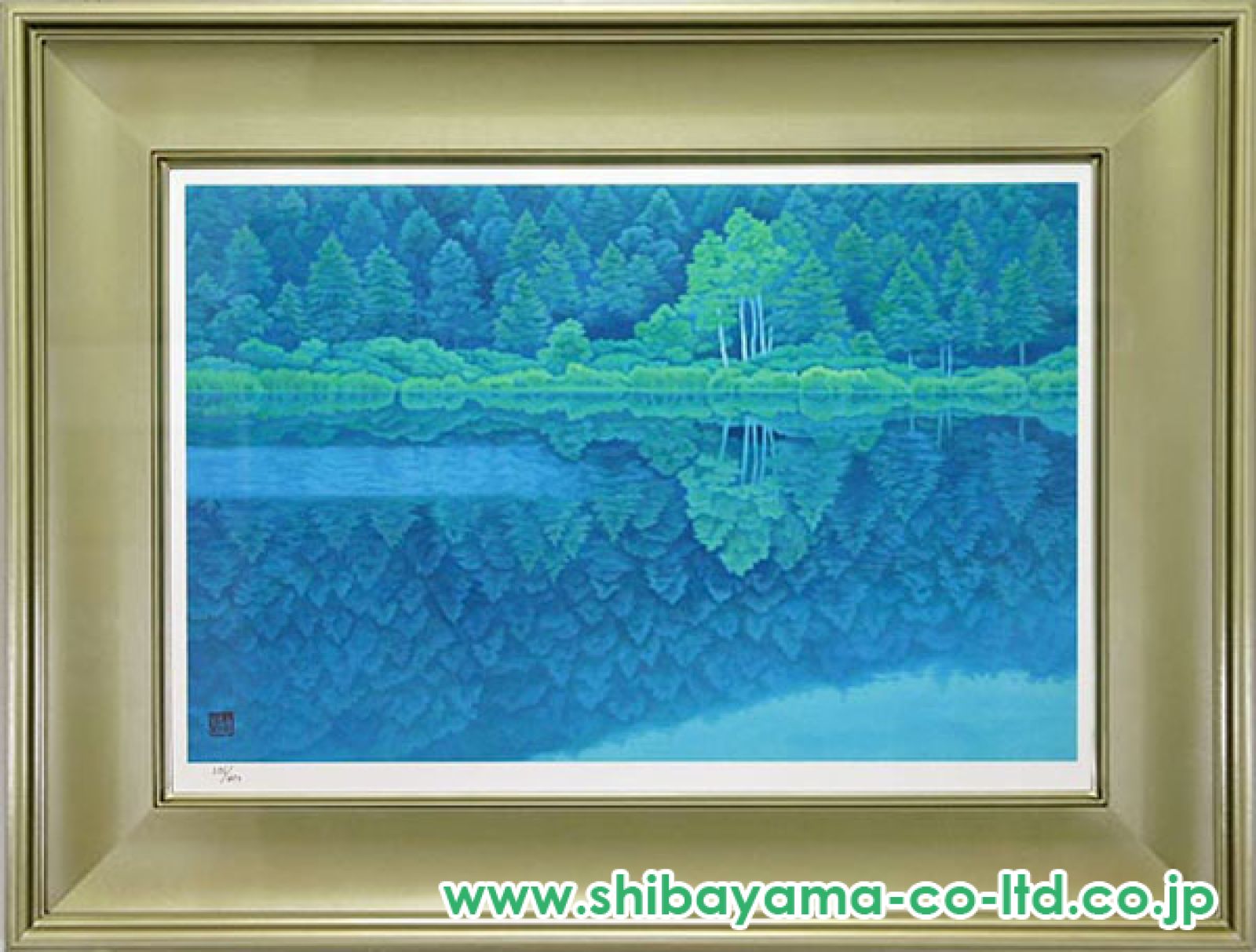 希望額へ変更します。博多大丸デパート購入品　東山魁夷　月映　リトグラフ 月映 リトグラフ 東山魁夷 | 日本画 版画 絵画の販売