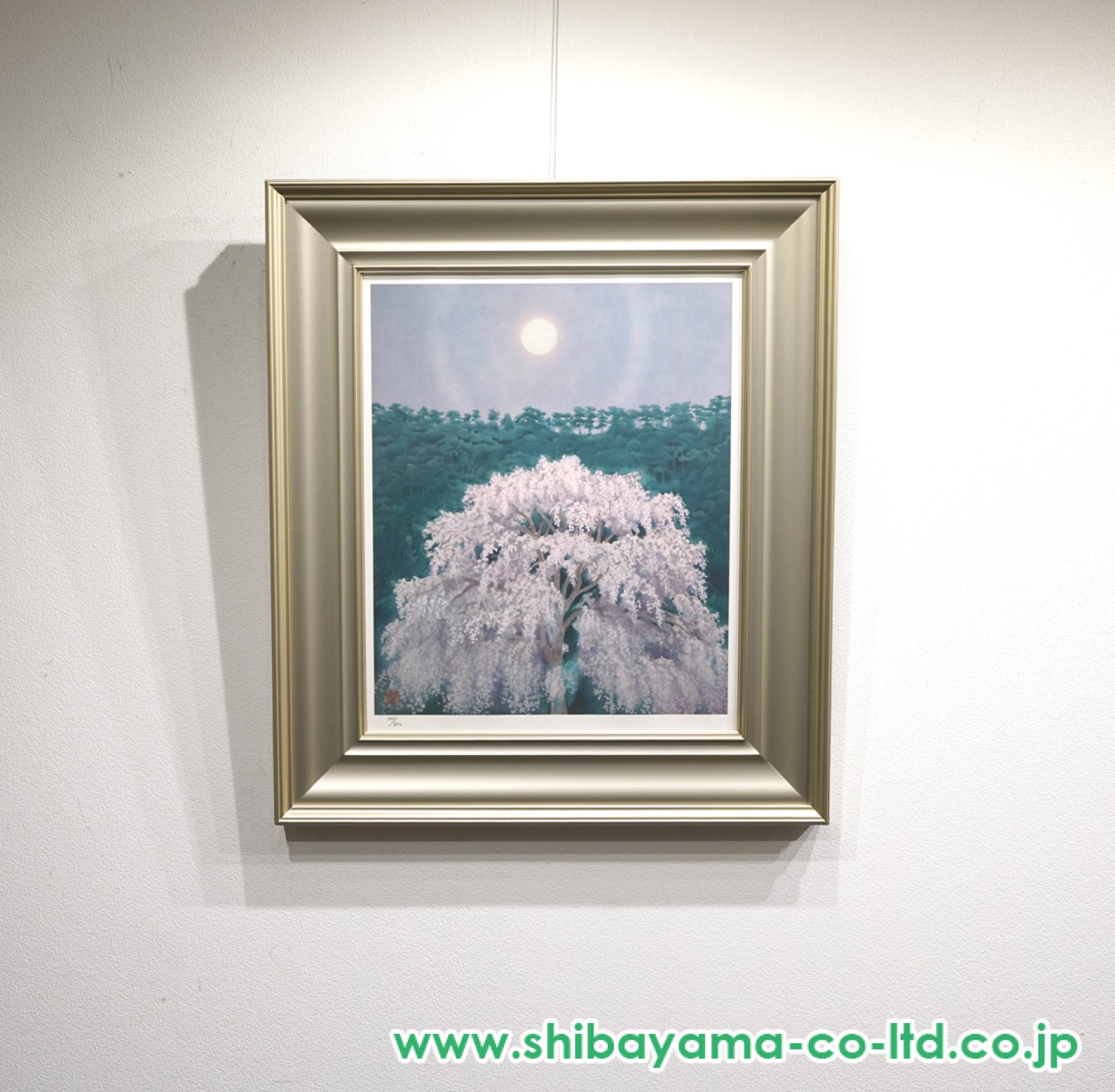東山魁夷　「花明り」　新復刻画　落款・エディション・作品証明シール有り 東山魁夷 「花明り」 新復刻画 落款・エディション・作品証明
