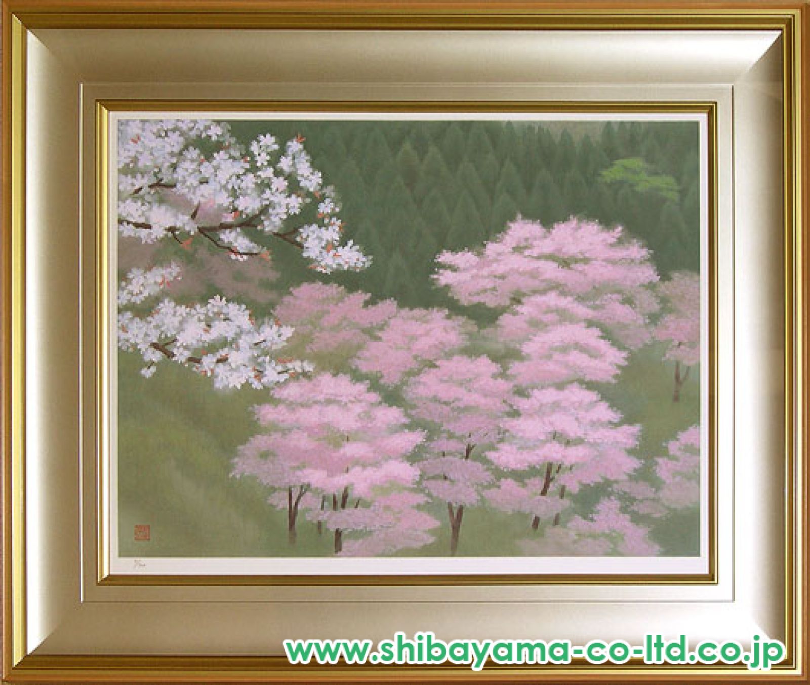 山中現　跡　リトグラフ 山下清 『桜島』 リトグラフ - 北海道画廊
