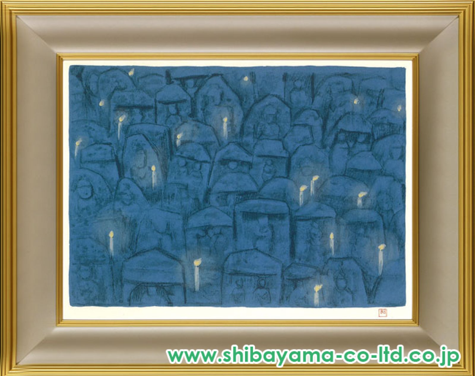 東山魁夷「京洛小景より『千灯会』」セリグラフ :: 絵画買取