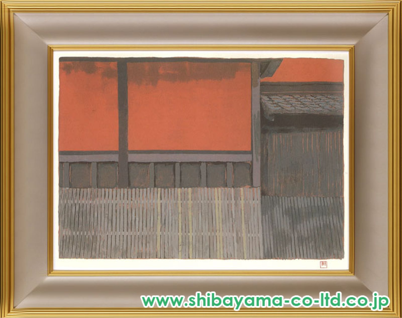 東山魁夷「京洛小景より『一力』」セリグラフ :: 絵画買取・販売