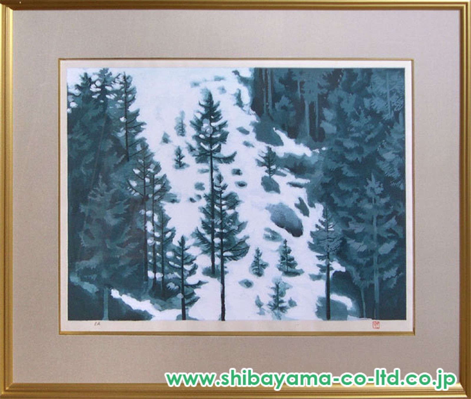 東山魁夷　雪の後　木版画　昭和57年　68/450 風景画　絵画 東山魁夷 雪の後 木版画 昭和57年 68/450 風景画 絵画