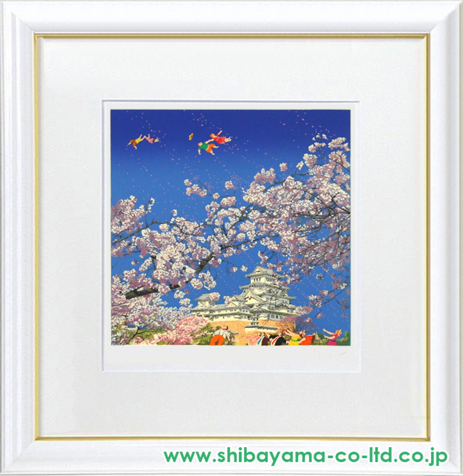 ヒロ・ヤマガタ シルクスクリーン 5/100 瀬戸大橋 瀬戸の花嫁 美術品 版画 ヒロヤマガタ 日本のエッセンス ウェディングオンアイランド