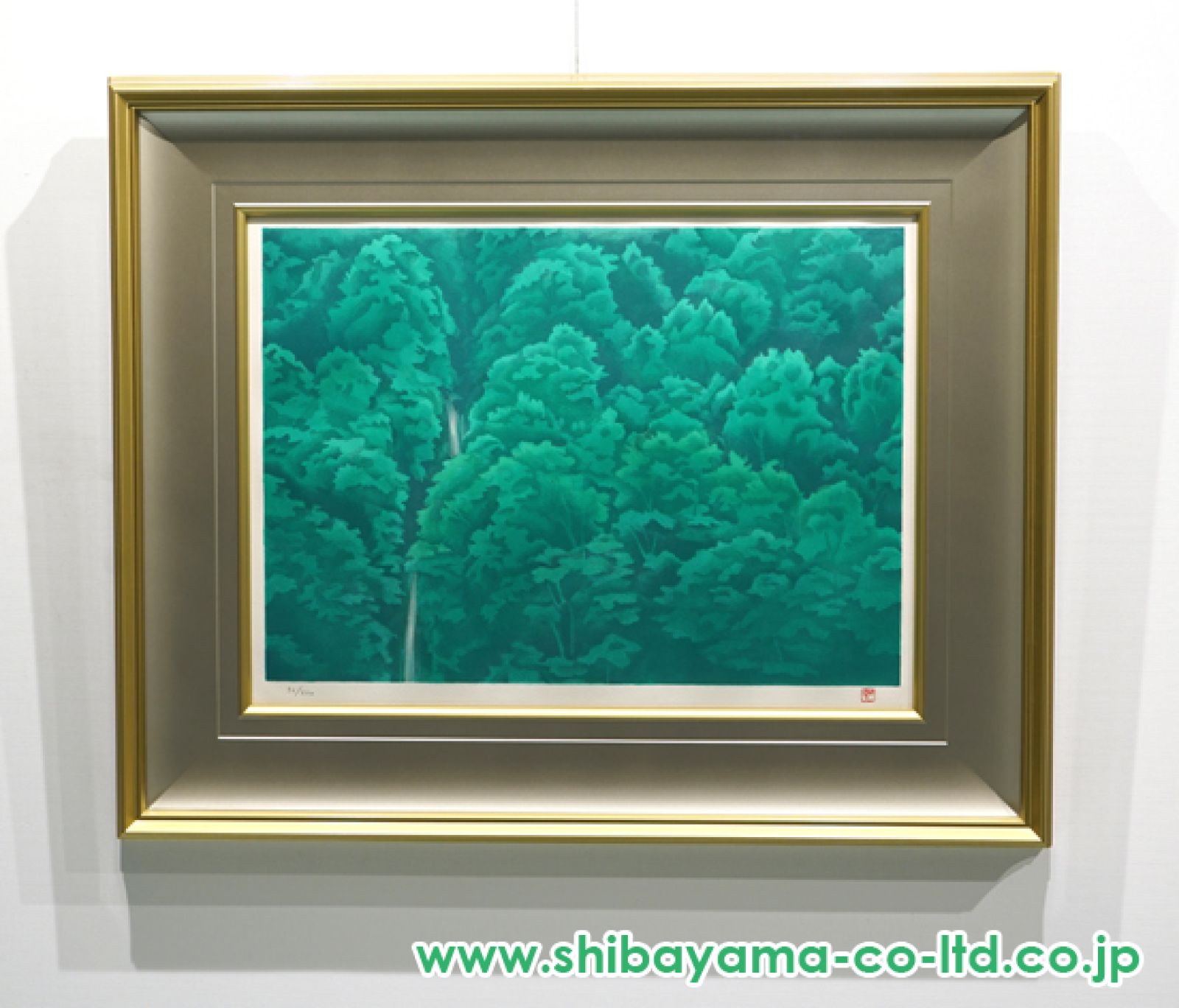 東山魁夷「緑の渓」リトグラフ :: 絵画買取・販売 - シバヤマ