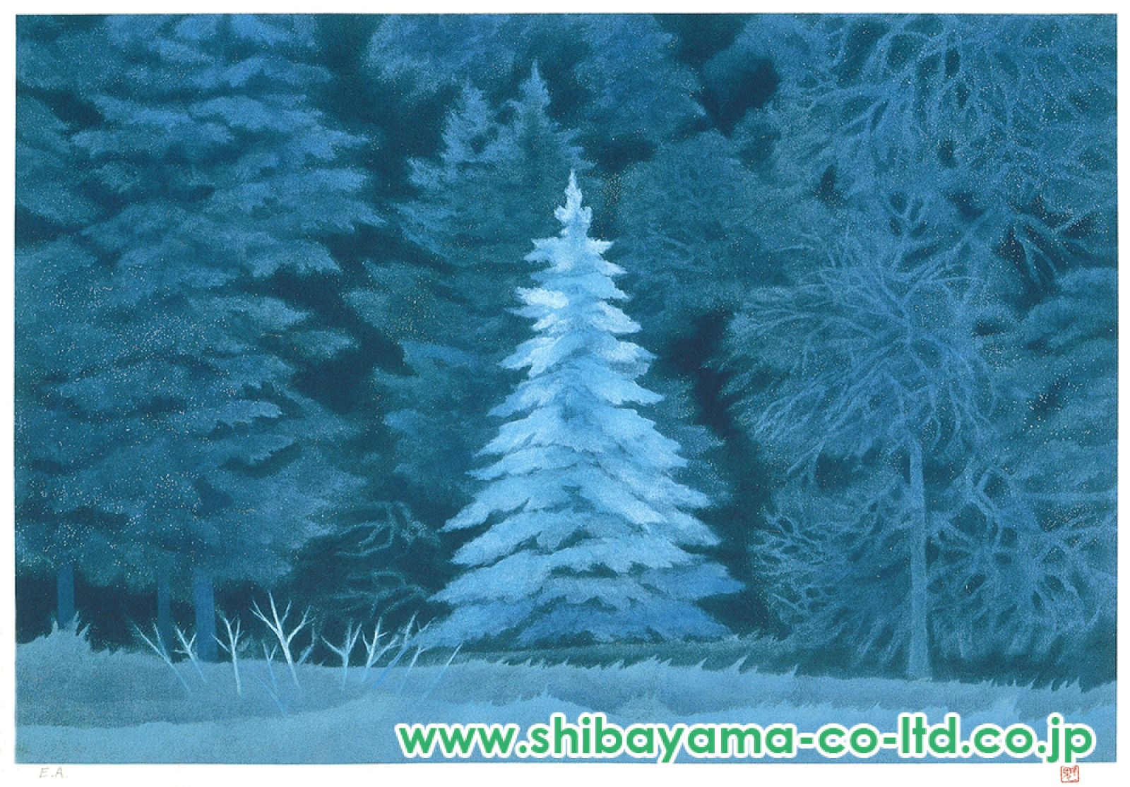 東山魁夷「聖夜」リトグラフ :: 絵画買取・販売 - シバヤマ