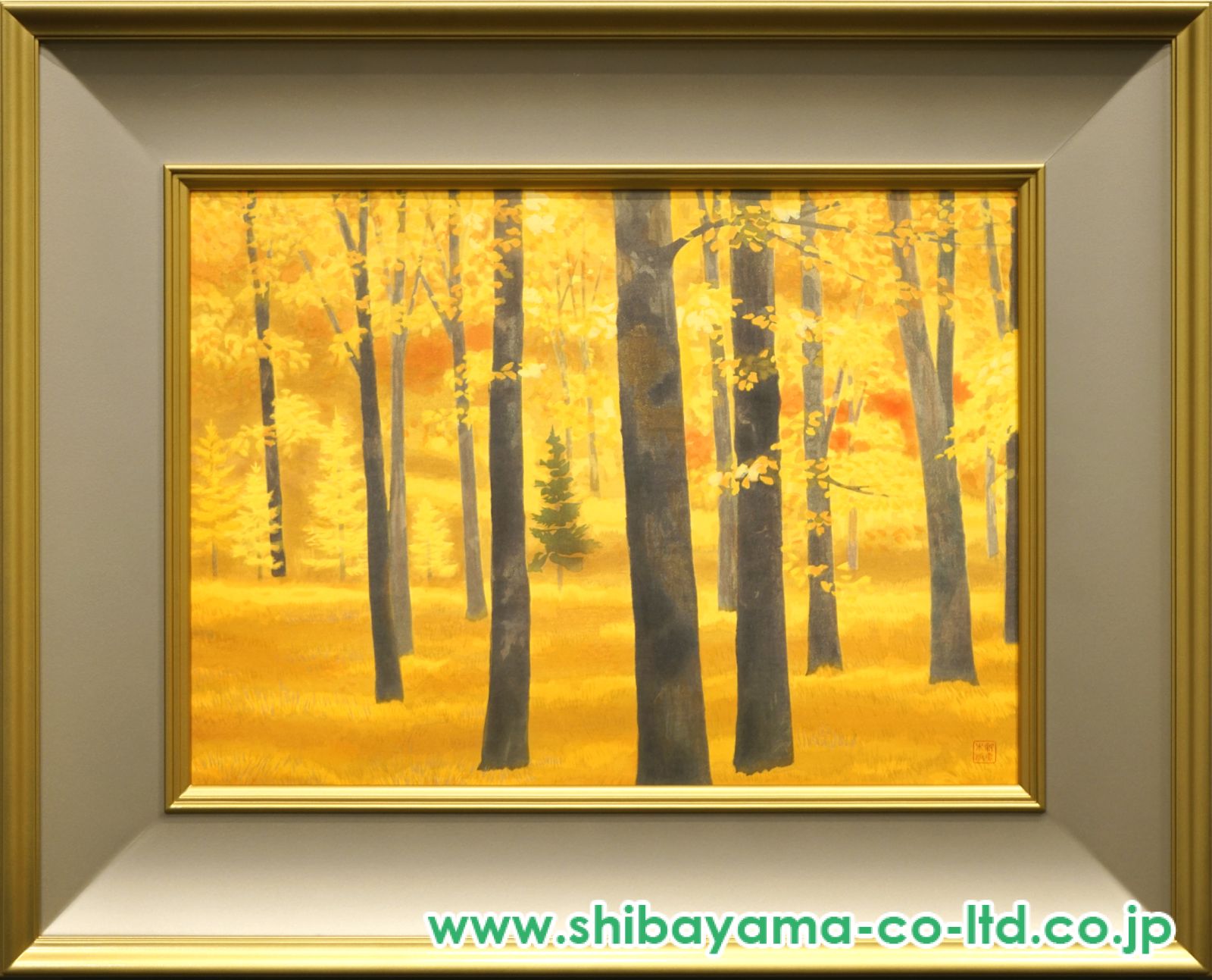 東山魁夷「秋燿」木版画 :: 絵画買取・販売 - シバヤマ