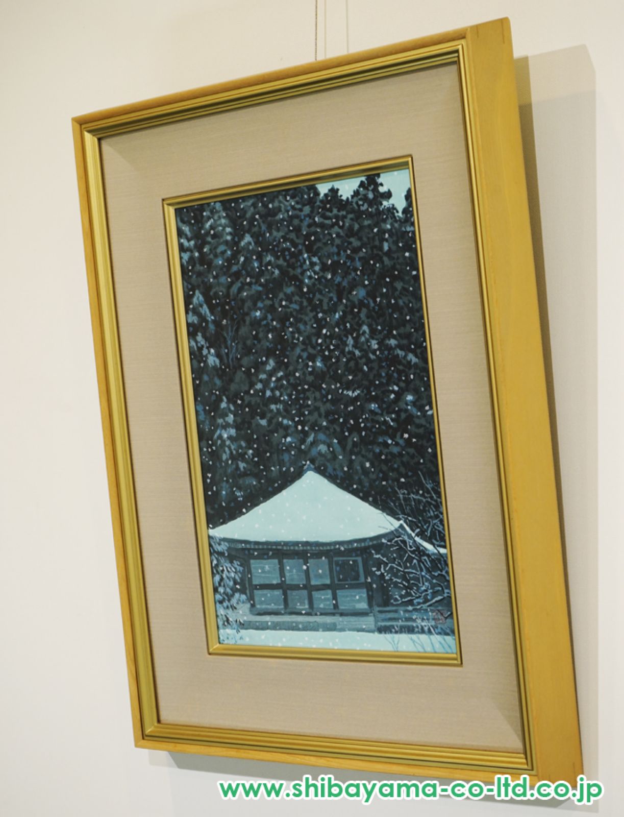 東山魁夷「室生暮雪」木版画 :: 絵画買取・販売 - シバヤマ