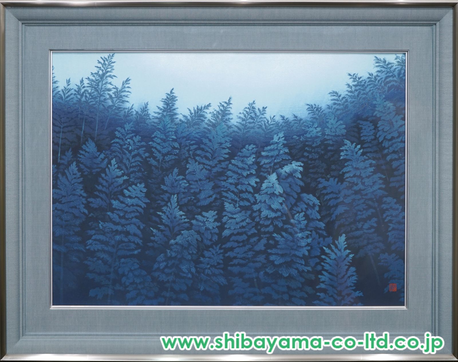 東山魁夷「月篁」木版画 :: 絵画買取・販売 - シバヤマ