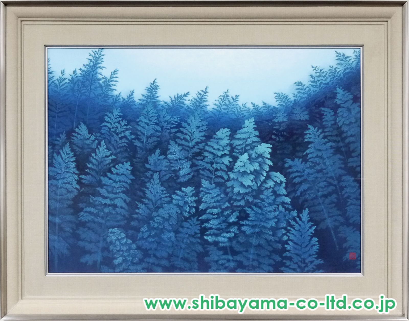 東山魁夷「月篁」木版画 :: 絵画買取・販売 - シバヤマ