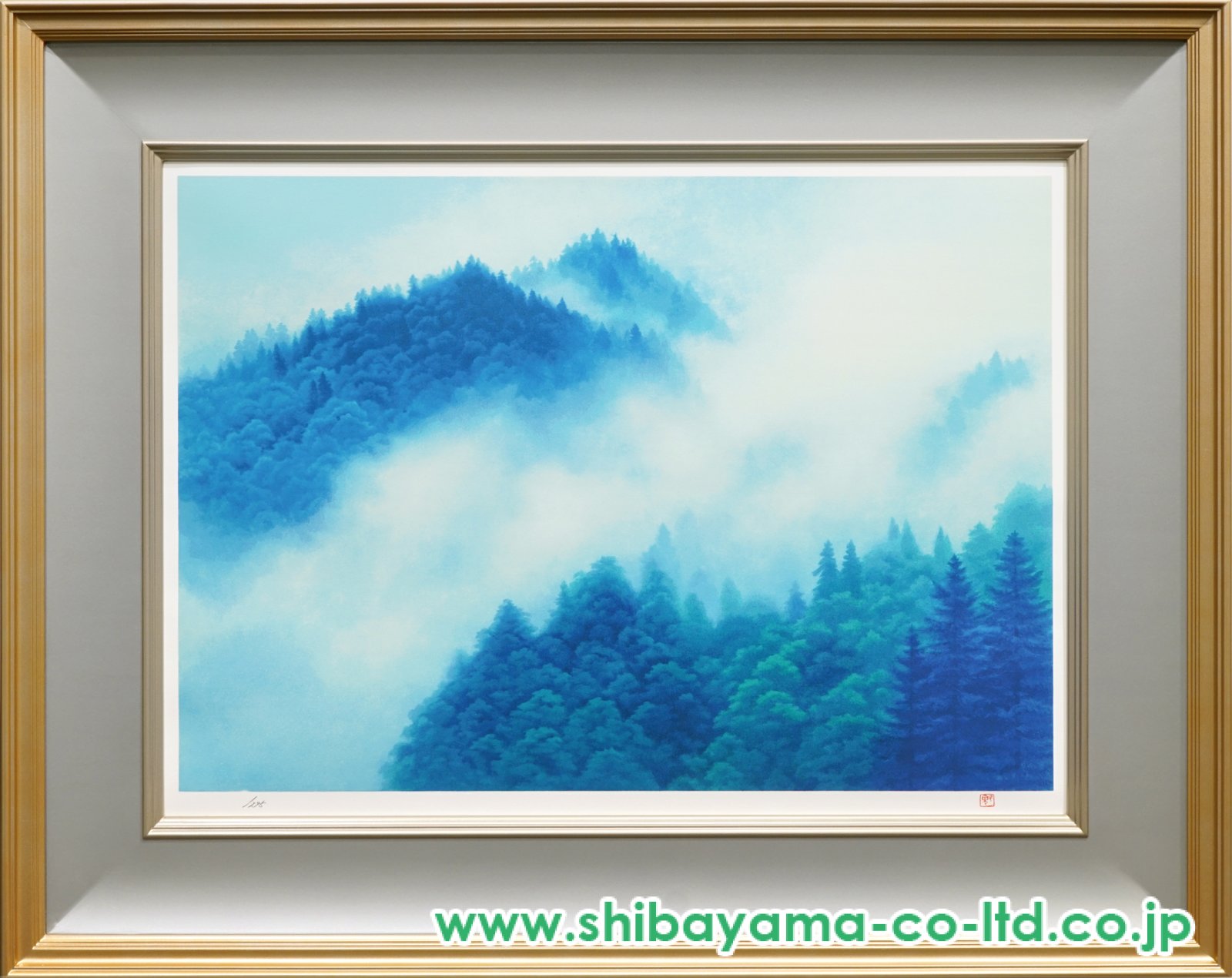 東山魁夷「晴れゆく嶺」リトグラフ :: 絵画買取・販売 - シバヤマ