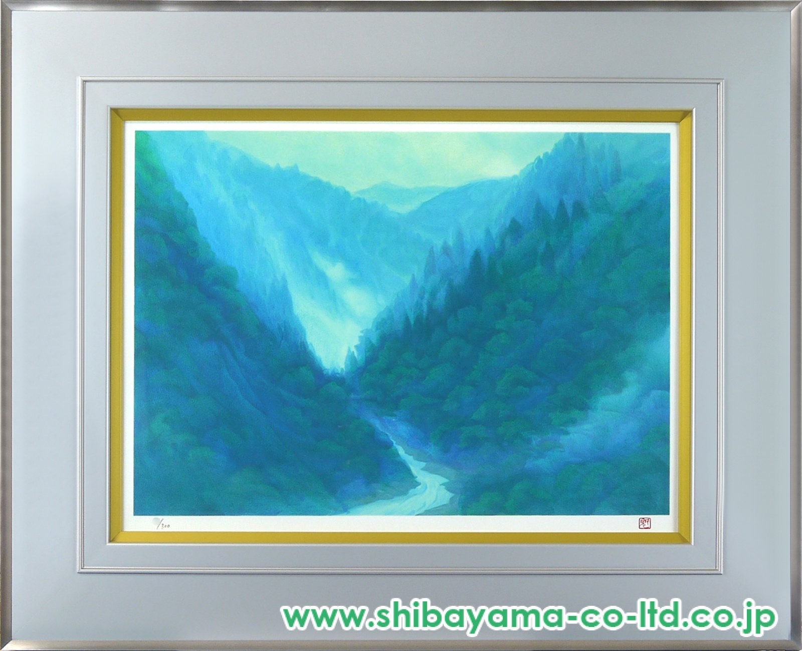 東山魁夷「雲上がる峡」リトグラフ :: 絵画買取・販売 - シバヤマ