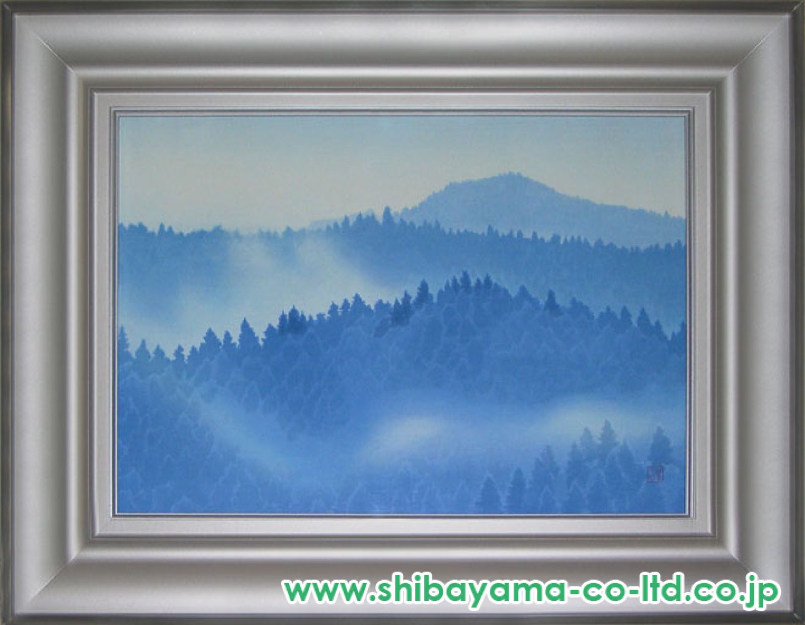 東山魁夷「朝雲」木版画 :: 絵画買取・販売 - シバヤマ