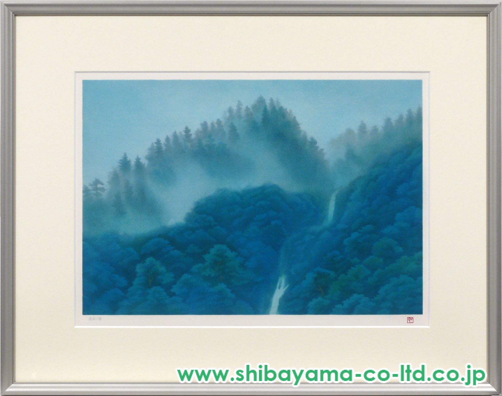 東山魁夷「青山朝霧」リトグラフ :: 絵画買取・販売 - シバヤマ