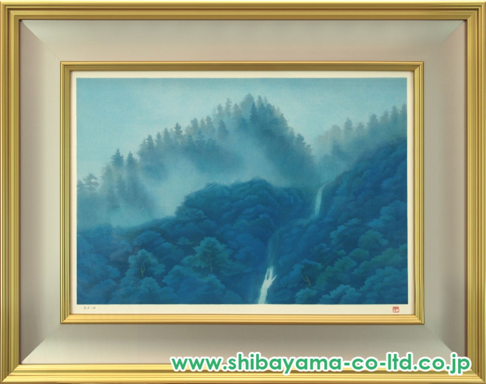 東山魁夷　リトグラフ　朝　82/300 東山魁夷 リトグラフ 朝 82/300