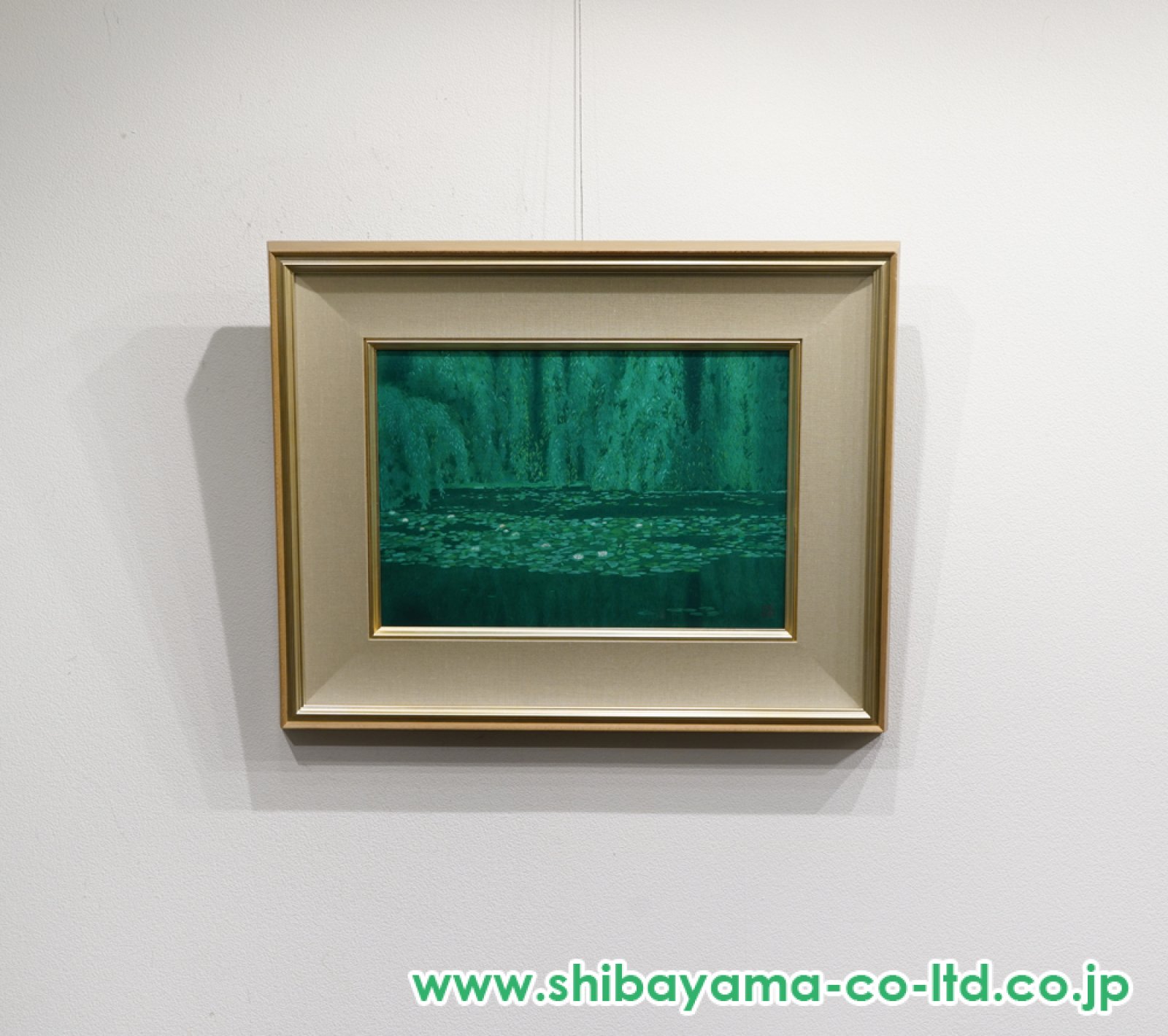東山魁夷　リトグラフ　沼 東山魁夷「沼の静寂」木版画 :: 絵画買取・販売 - シバヤマ