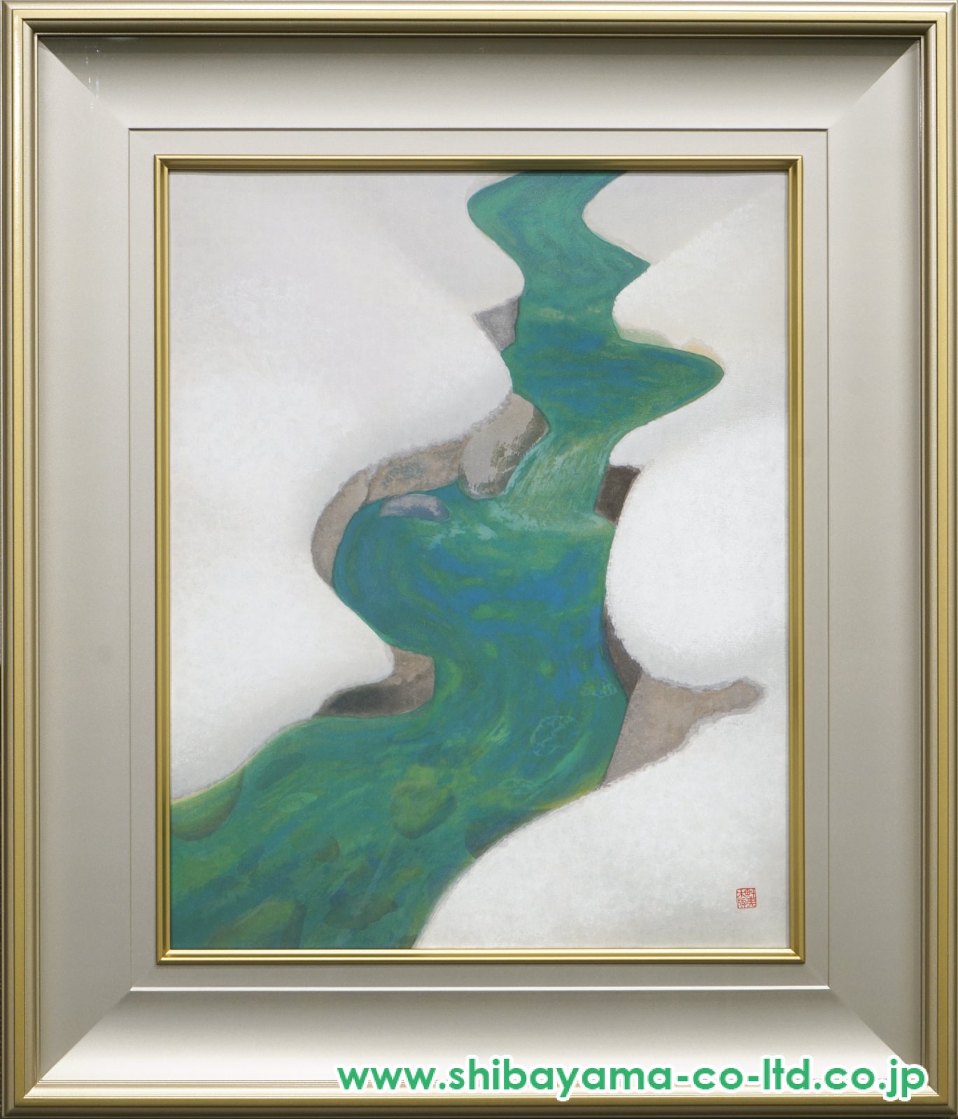 東山魁夷「たにま」木版画 :: 絵画買取・販売 - シバヤマ