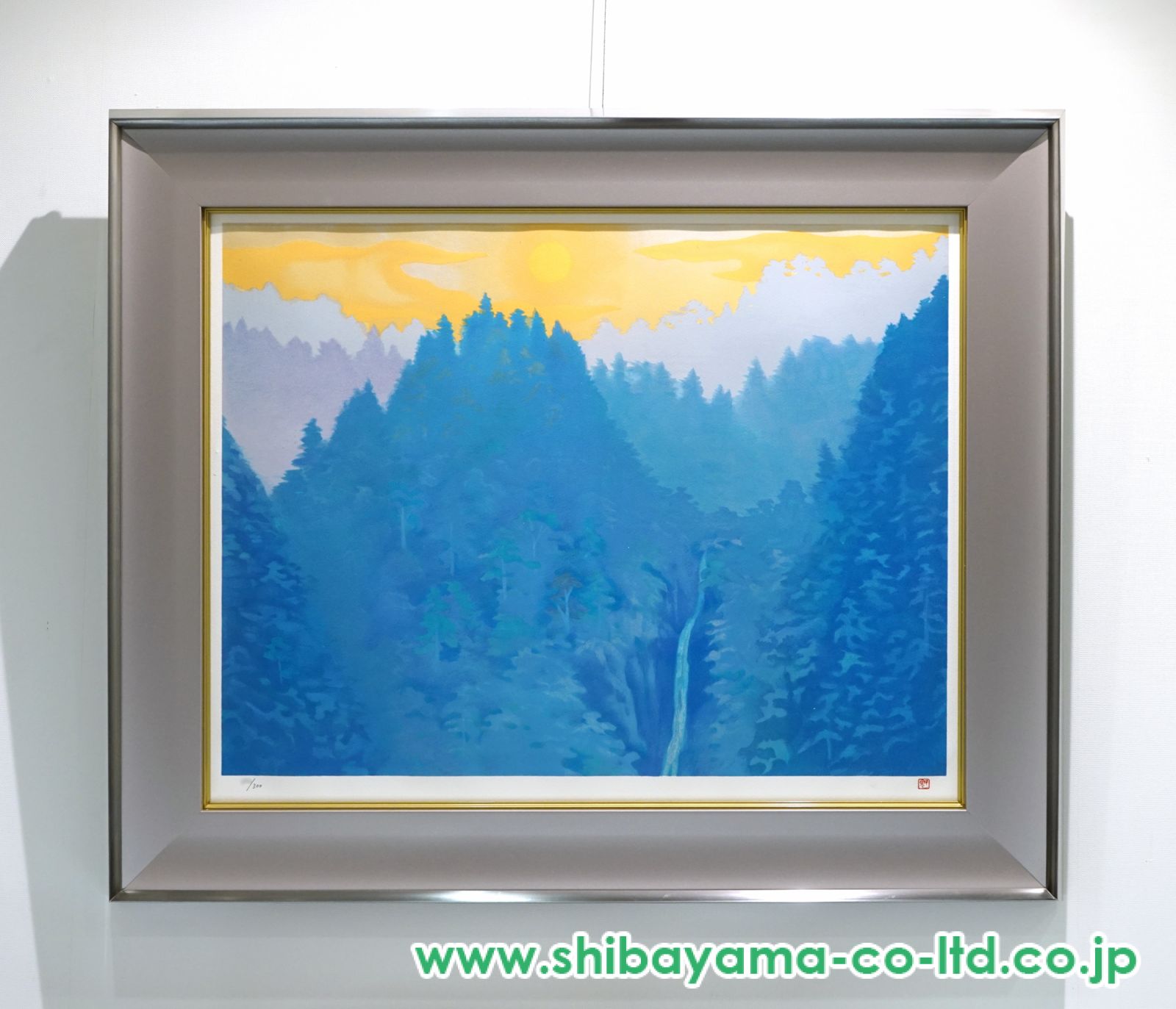 東山魁夷　リトグラフ　朝　82/300 東山魁夷 リトグラフ 朝 82/300