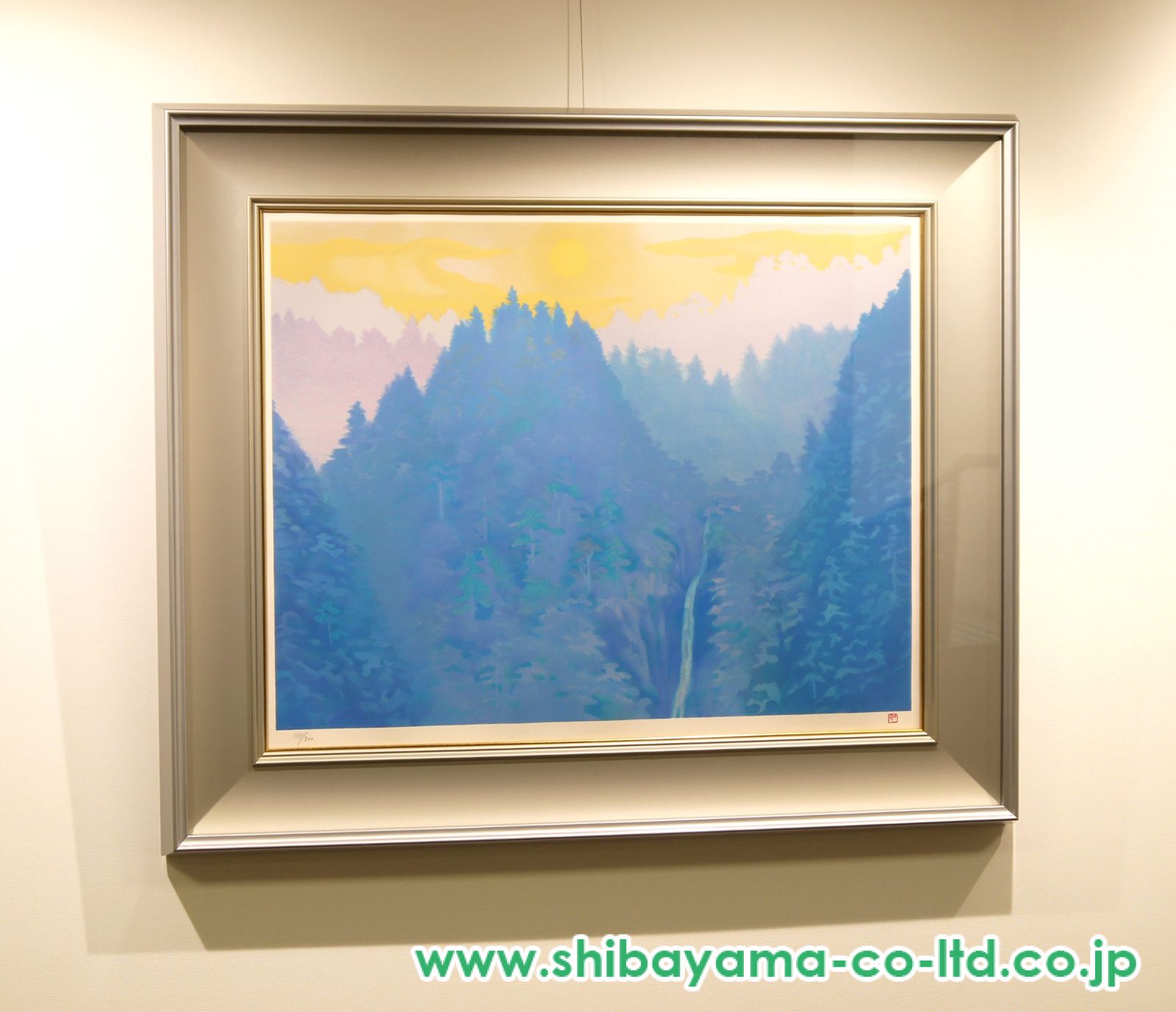 東山魁夷　リトグラフ　朝　82/300 東山魁夷 リトグラフ 朝 82/300