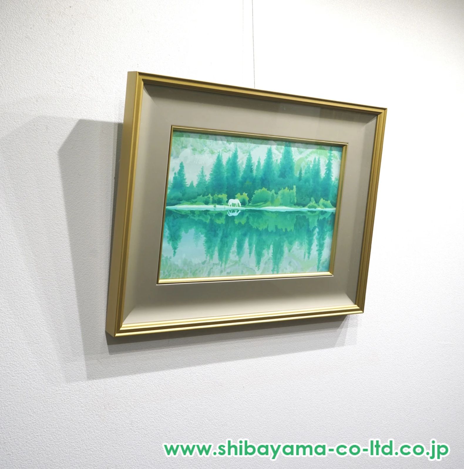 東山魁夷「湖澄む」木版画 :: 絵画買取・販売 - シバヤマ