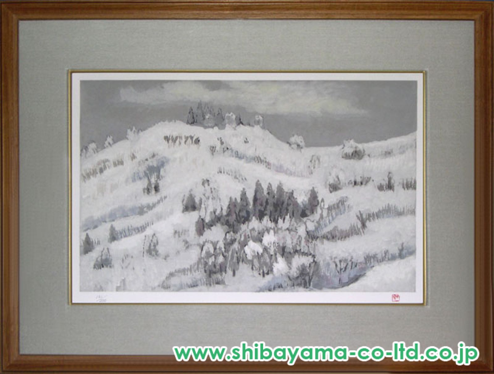 東山魁夷「静晨」リトグラフ :: 絵画買取・販売 - シバヤマ