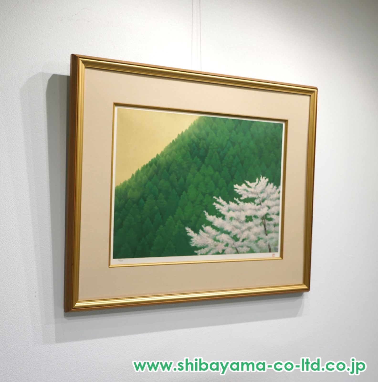 【トシ】東山魁夷「春静」リトグラフ 落款有 本人印 生前作 発行証タトウ箱 トシ様専用】東山魁夷「春静」リトグラフ 落款有 本人印 生前作