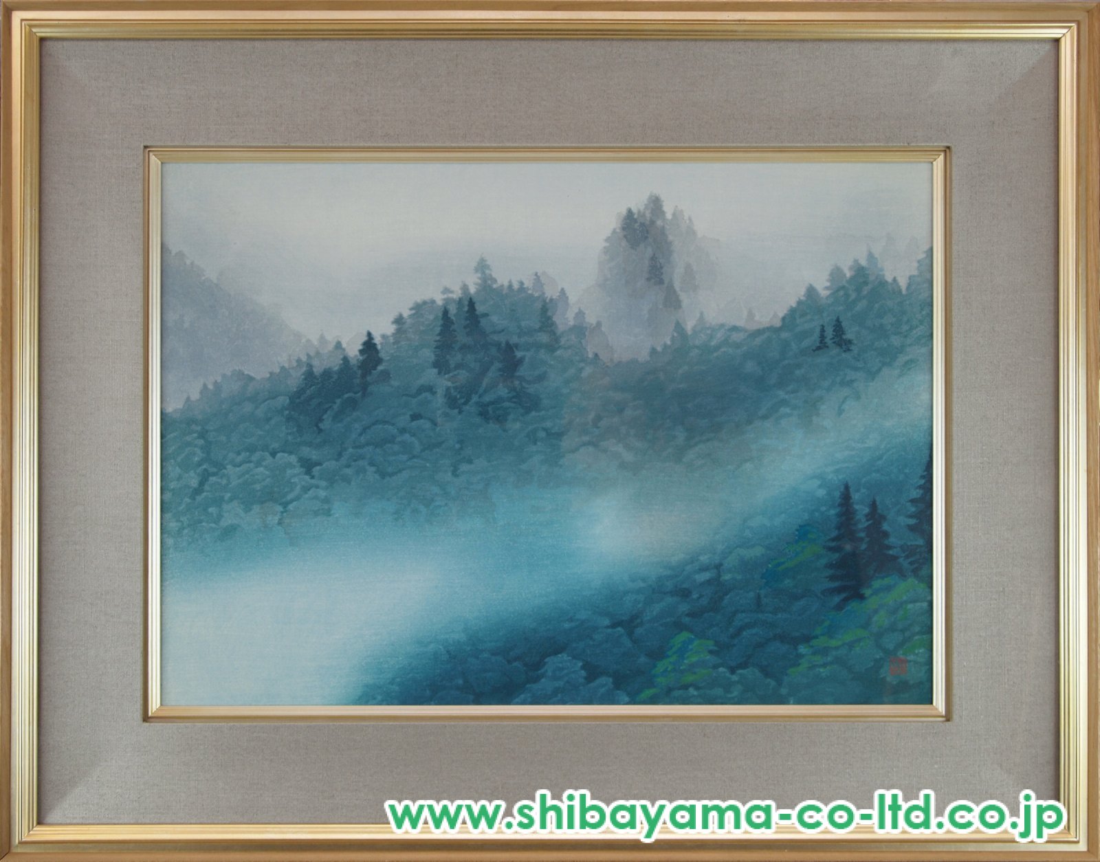 東山魁夷「山雲去来」木版画 :: 絵画買取・販売 - シバヤマ