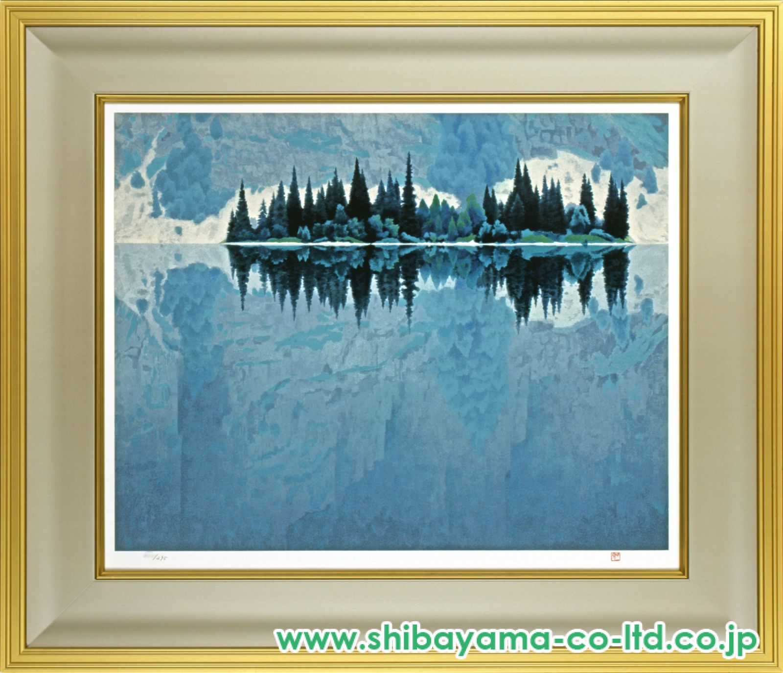 東山魁夷「みづうみ」リトグラフ :: 絵画買取・販売 - シバヤマ